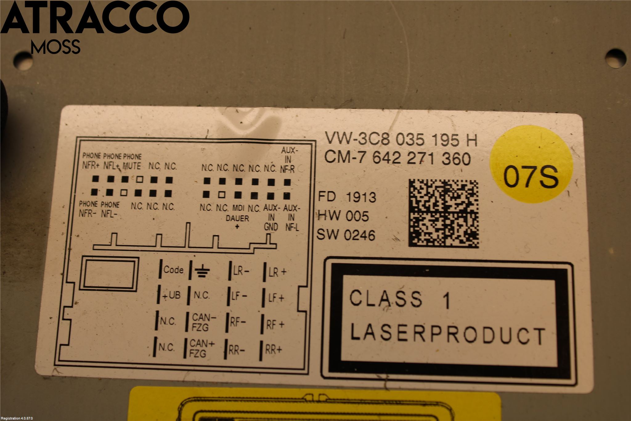 Volkswagen VW TIGUAN 07-16 Cd Radio - Multimediapanel