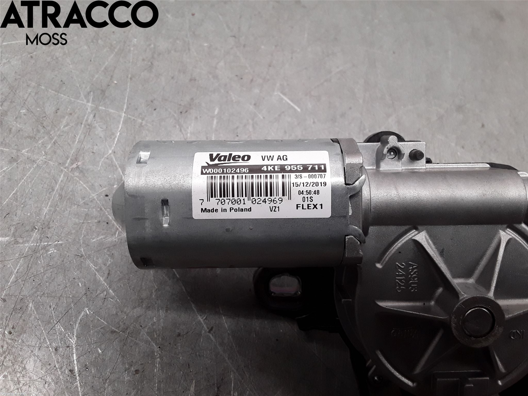 Audi E-TRON, S GE 19- Torkarmotor Baklucka
