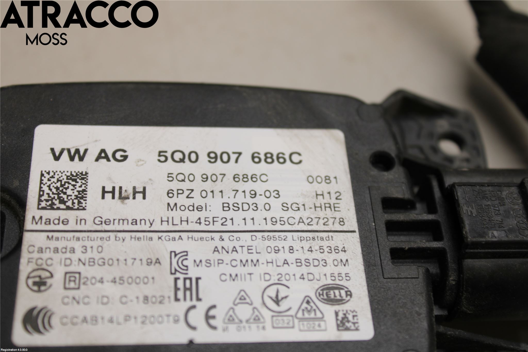 Volkswagen VW GOLF / E-GOLF VII 13-20 Sensor Aktivt Kollisionsskydd