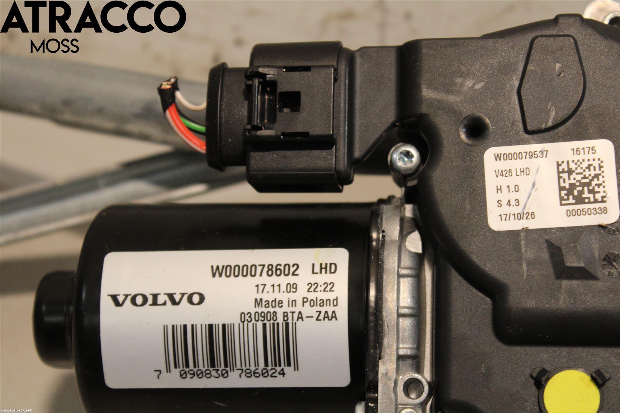 Volvo XC60 18- Torkarmotor Vindruta
