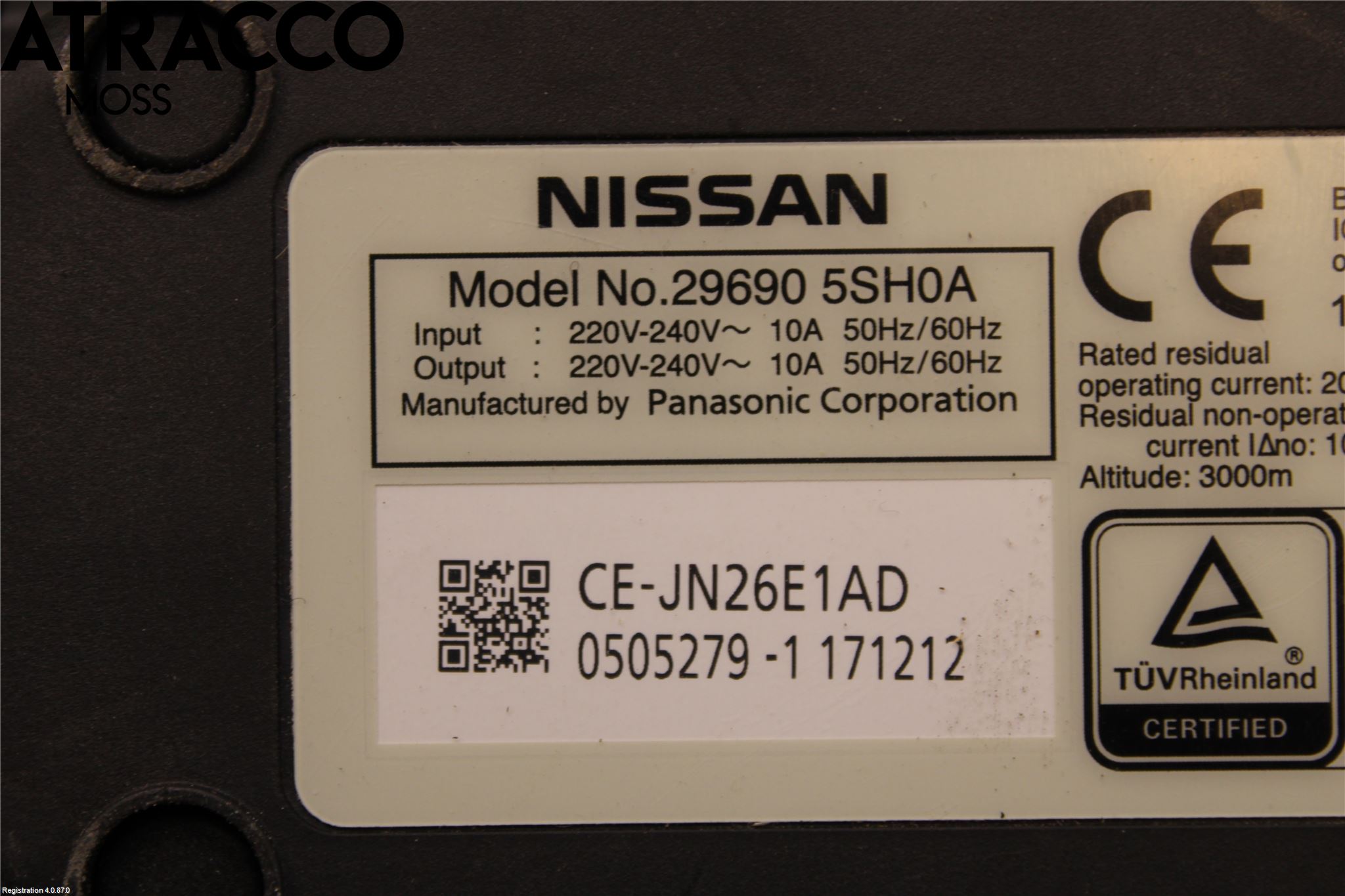 Nissan LEAF 18- Laddkabel Elbil