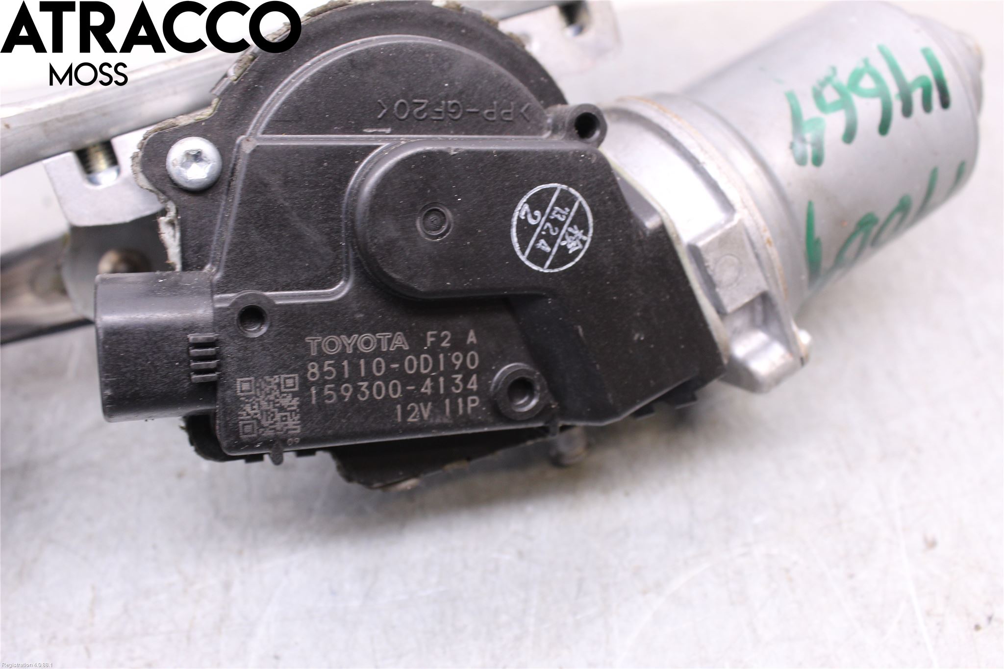 Toyota YARIS XP130 12-14 Torkarmotor Vindruta