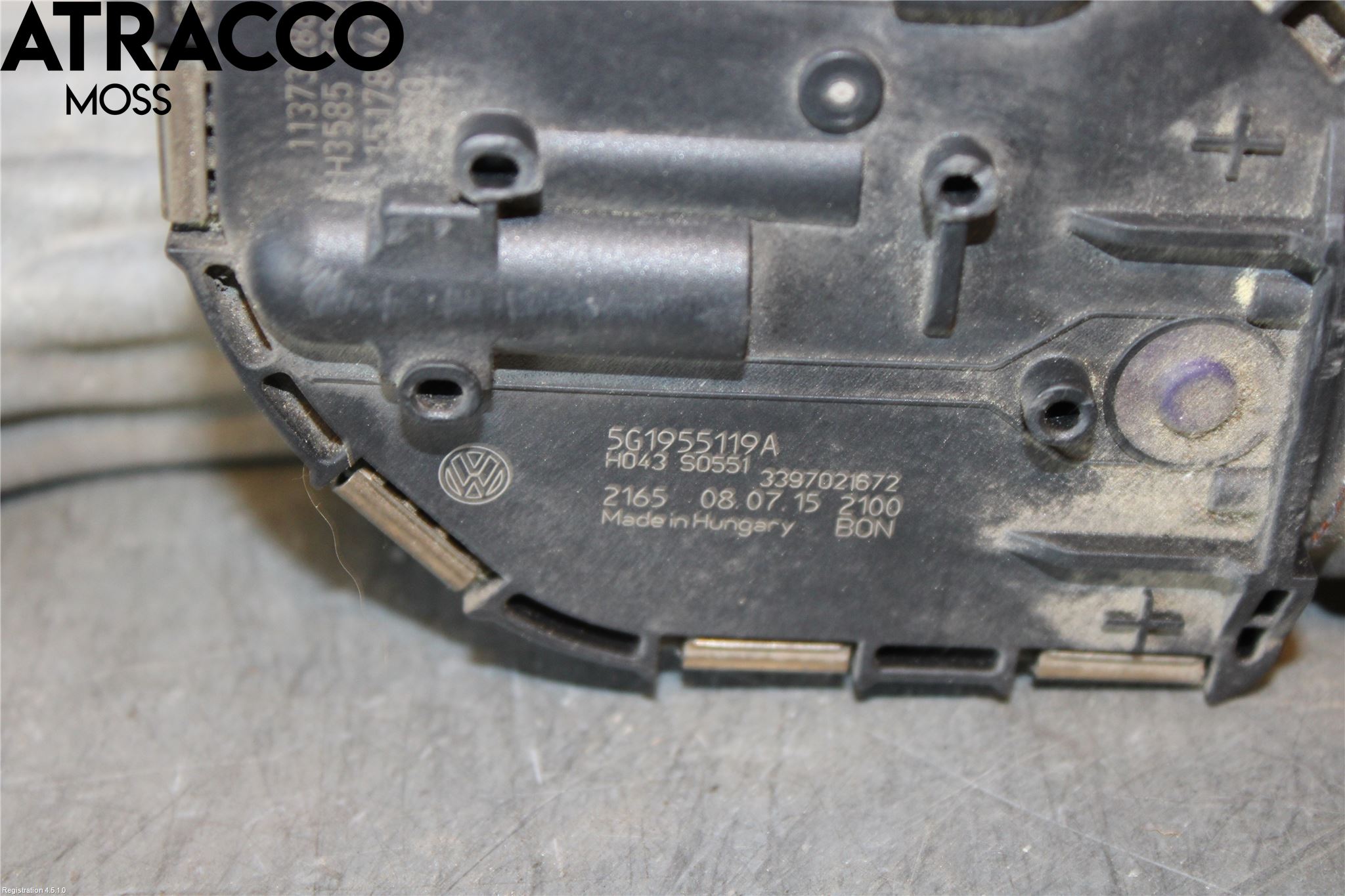 Volkswagen VW GOLF / E-GOLF VII 13-20 Torkarmotor Vindruta