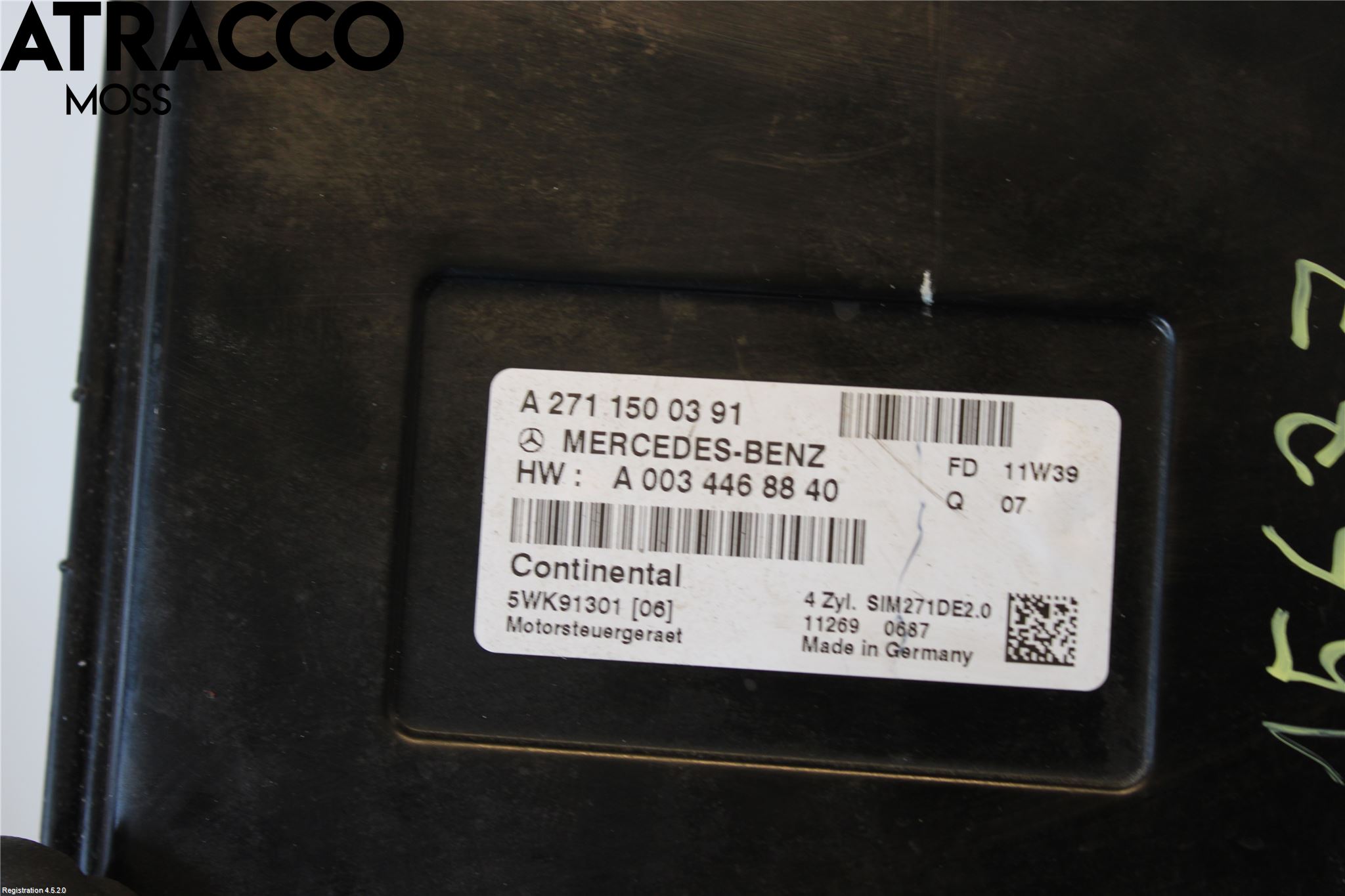 Mercedes-Benz MB C-KLASS (W204) 07-15 Styrenhet Insprut Bensin