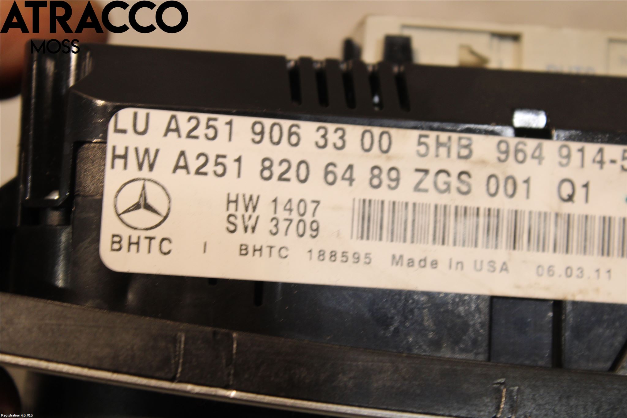 Mercedes-Benz MB R-KLASS (W251) 05-13 Ac Styrenhet Ac Manöveren