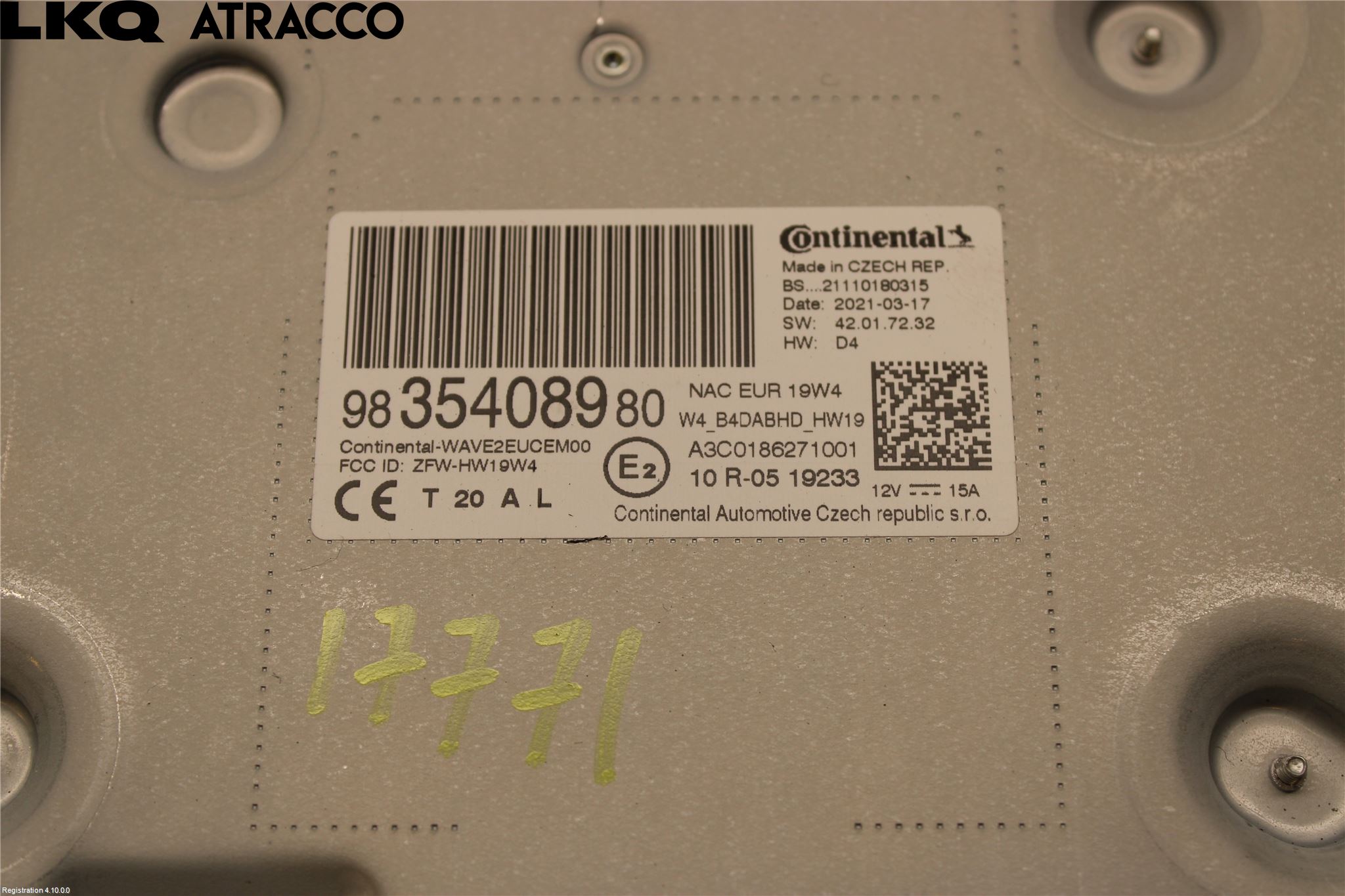 Peugeot 2008/E-2008 20- Antenn