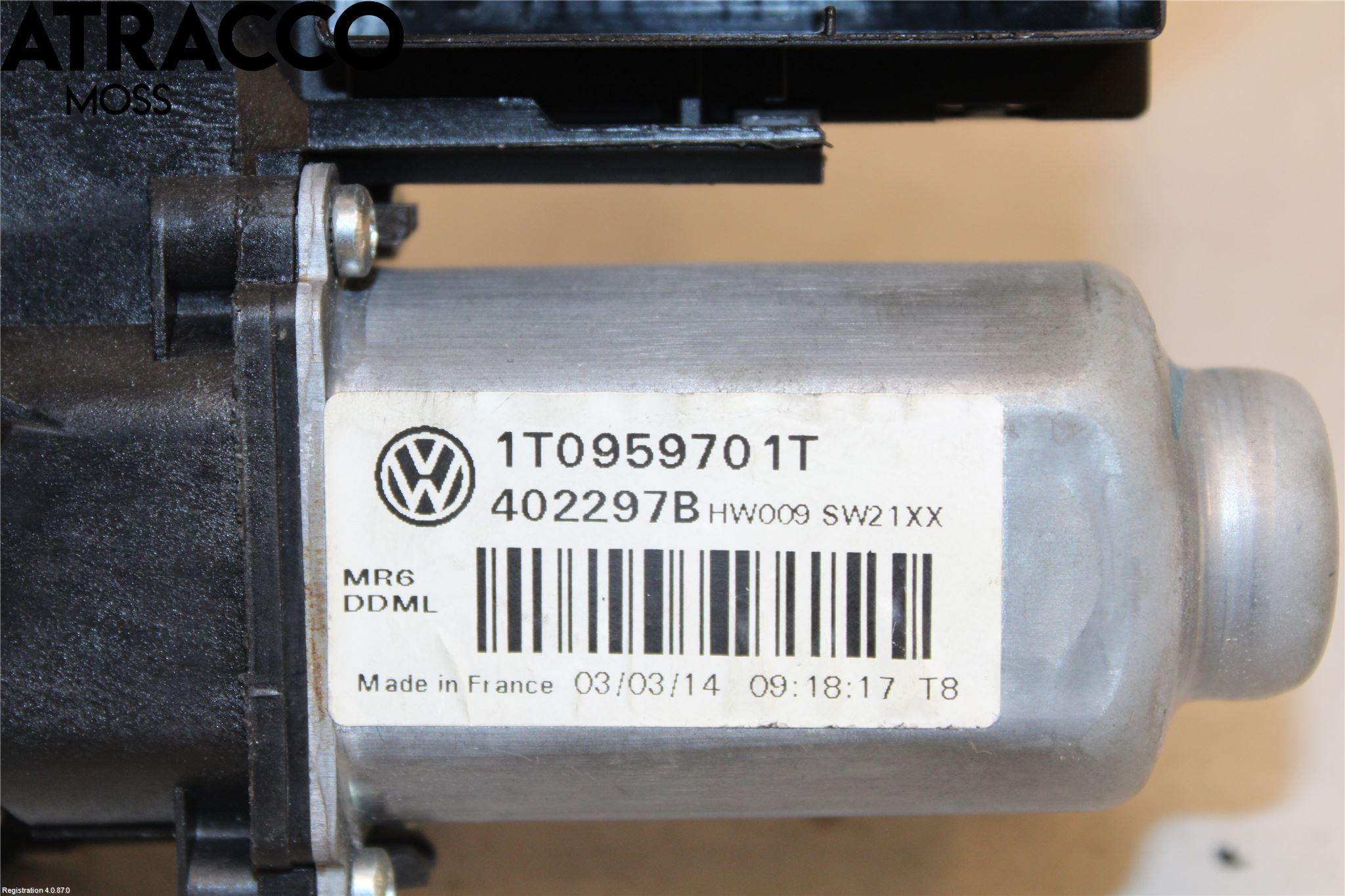 Volkswagen VW CADDY 11-15 Fönsterhissmotor