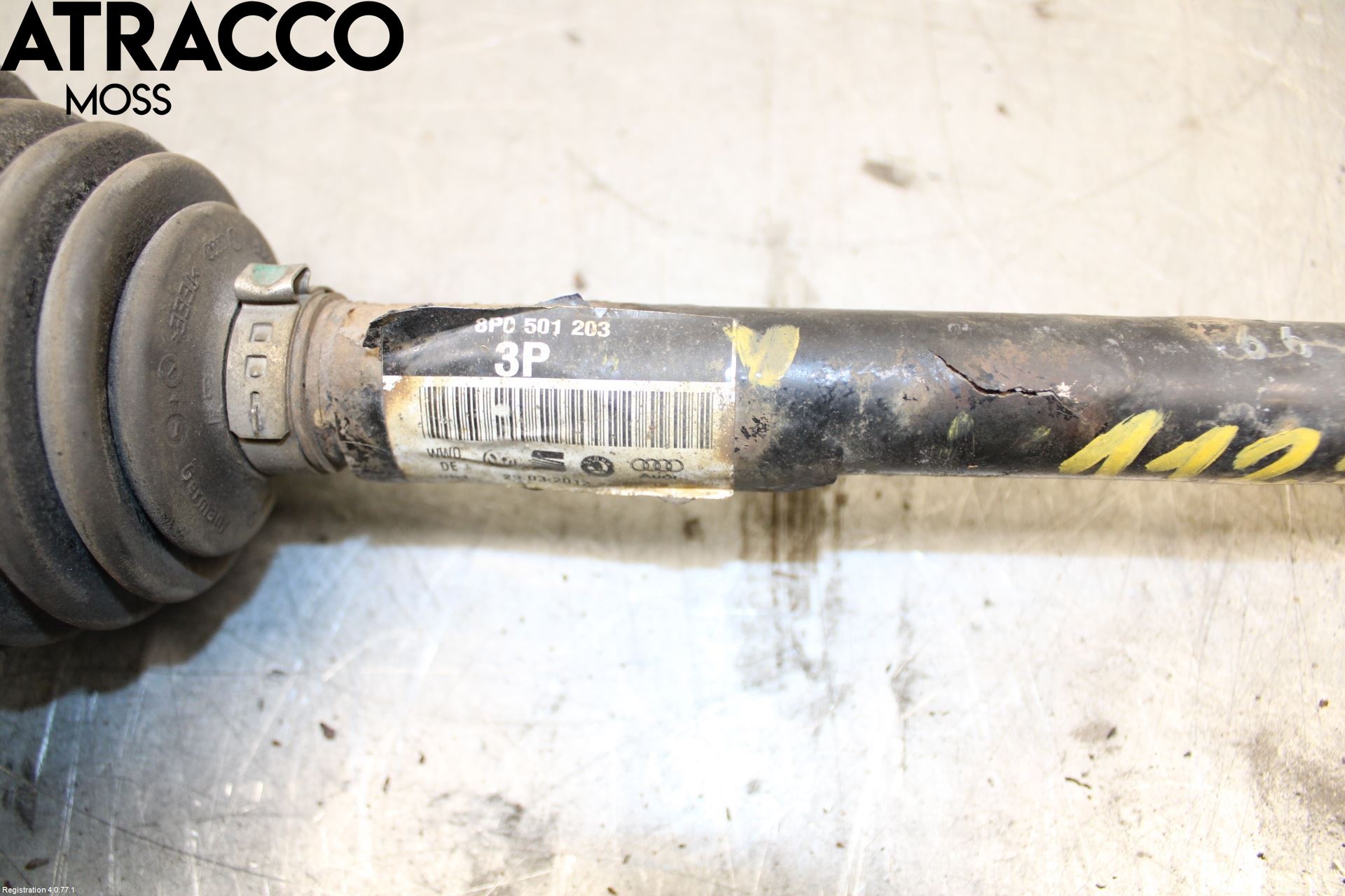 Audi A3/S3 05-13 Drivaxel Bak Vänster