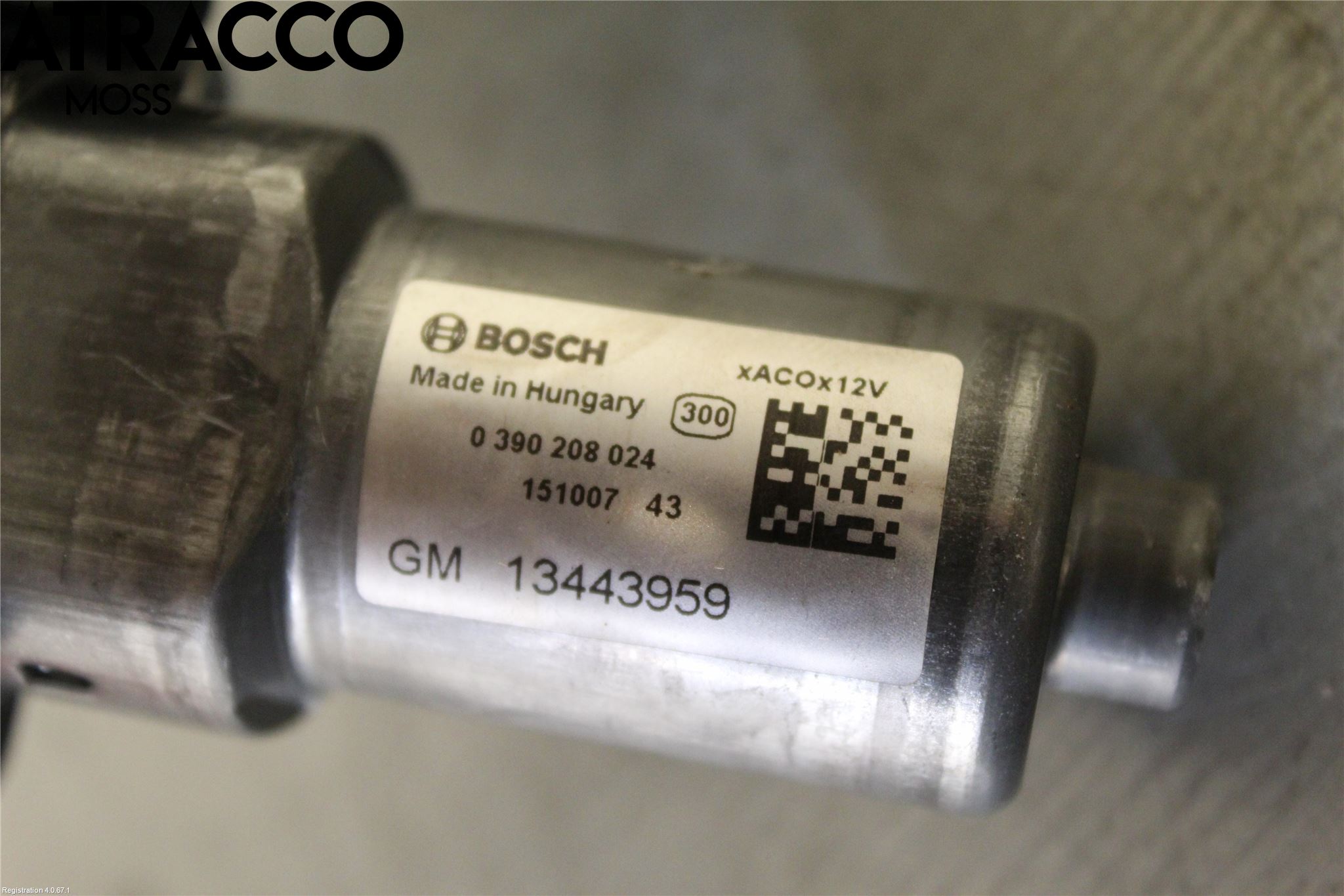 Opel CORSA E 15-19 Torkarmotor Baklucka