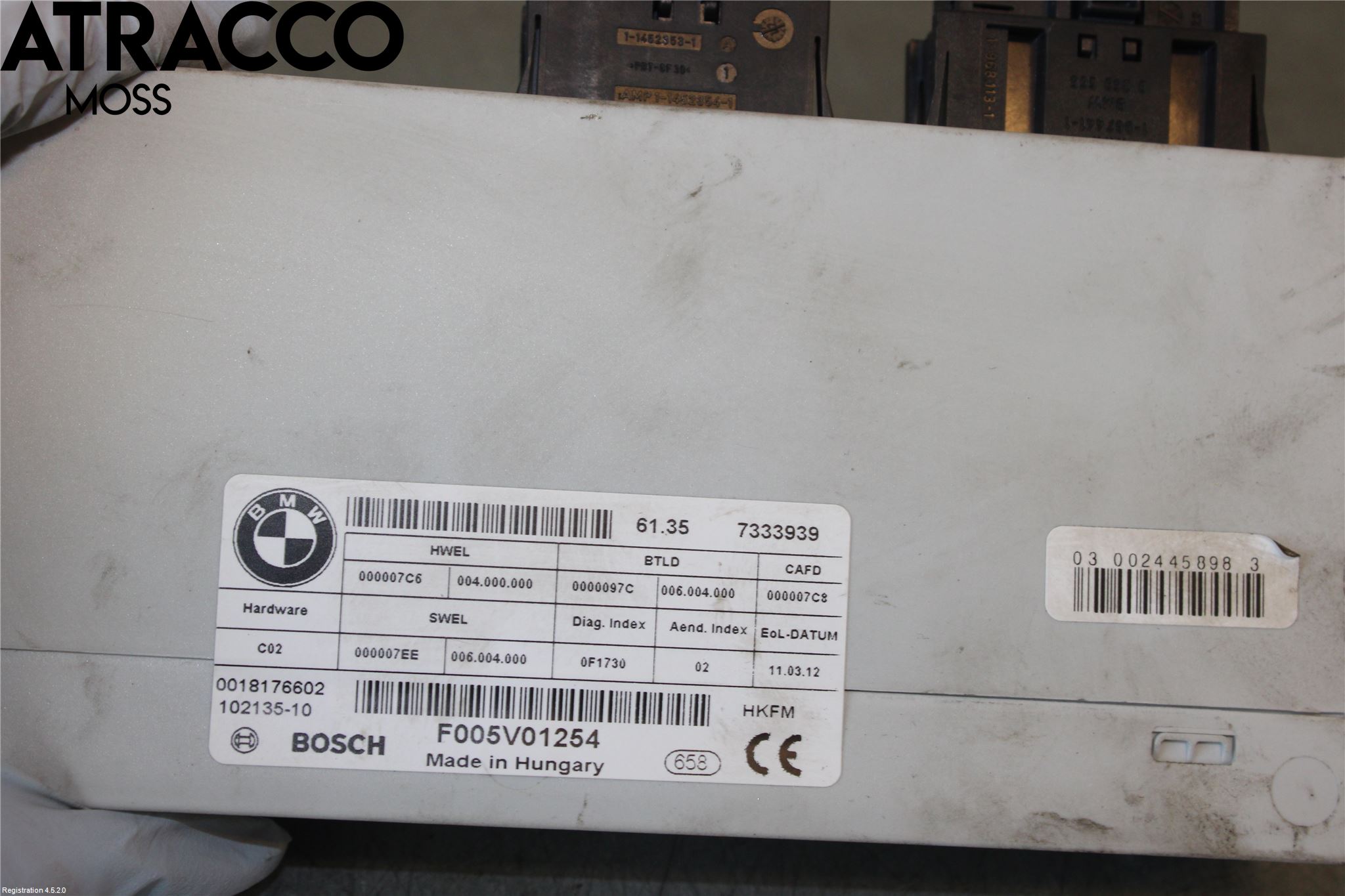 BMW 5 F10/F11/F18 09-17 Styrenhet Baklucka