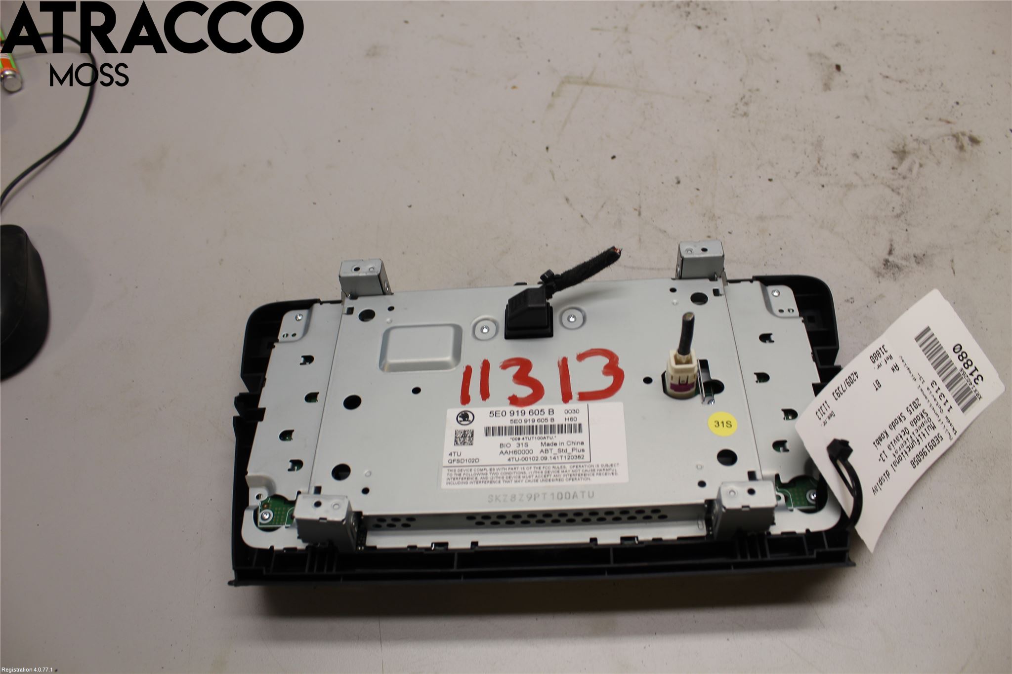 Skoda OCTAVIA (5E) 13-20 Multifunktionsdisplay
