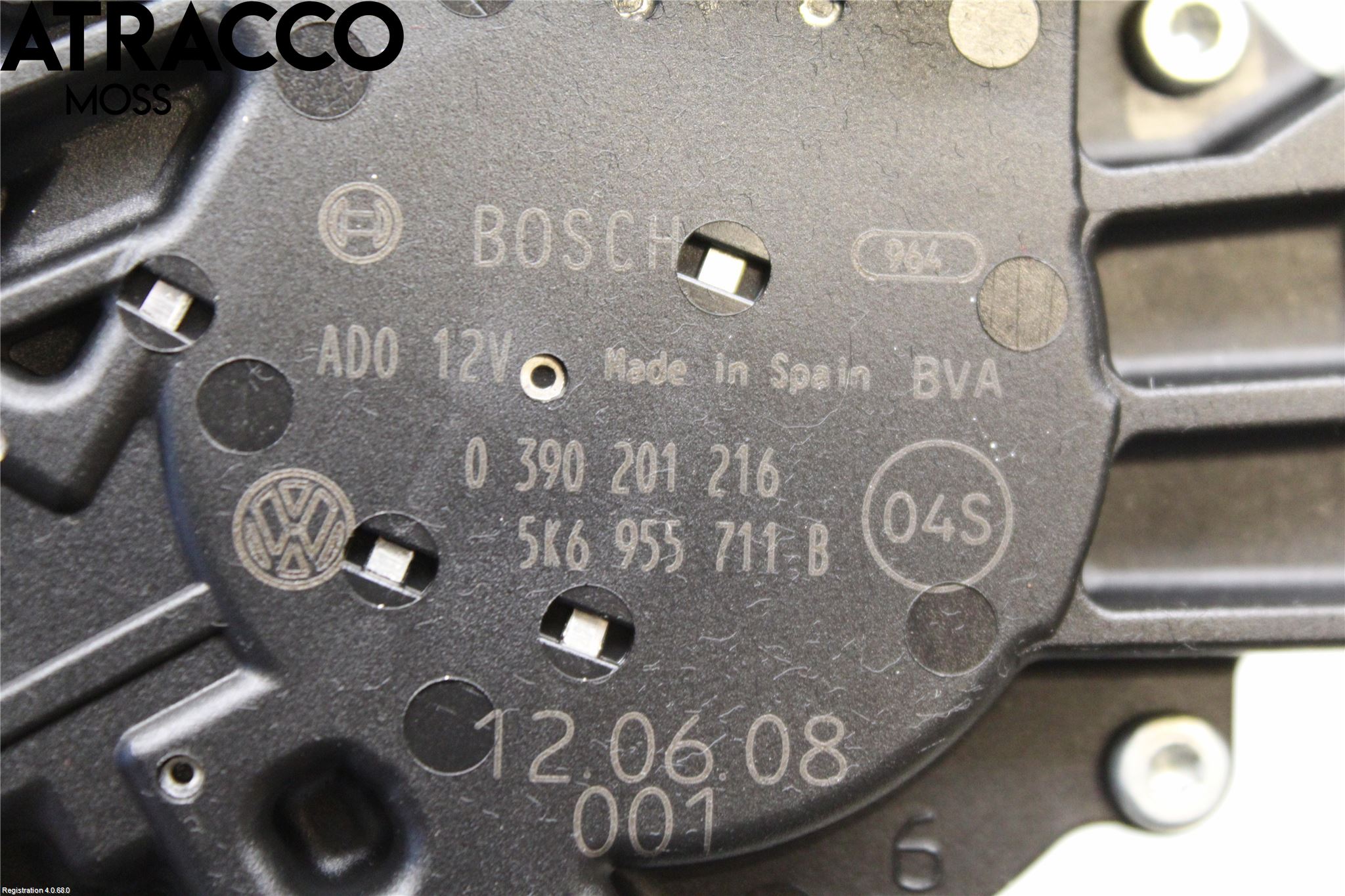 Volkswagen VW GOLF VI 09-13 Torkarmotor Baklucka