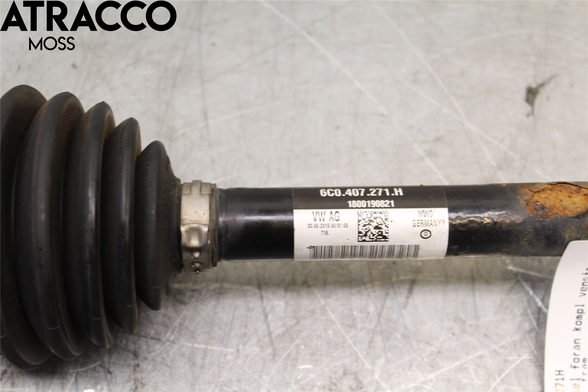 Volkswagen VW POLO 10-17 Drivaxel Fram Vänster