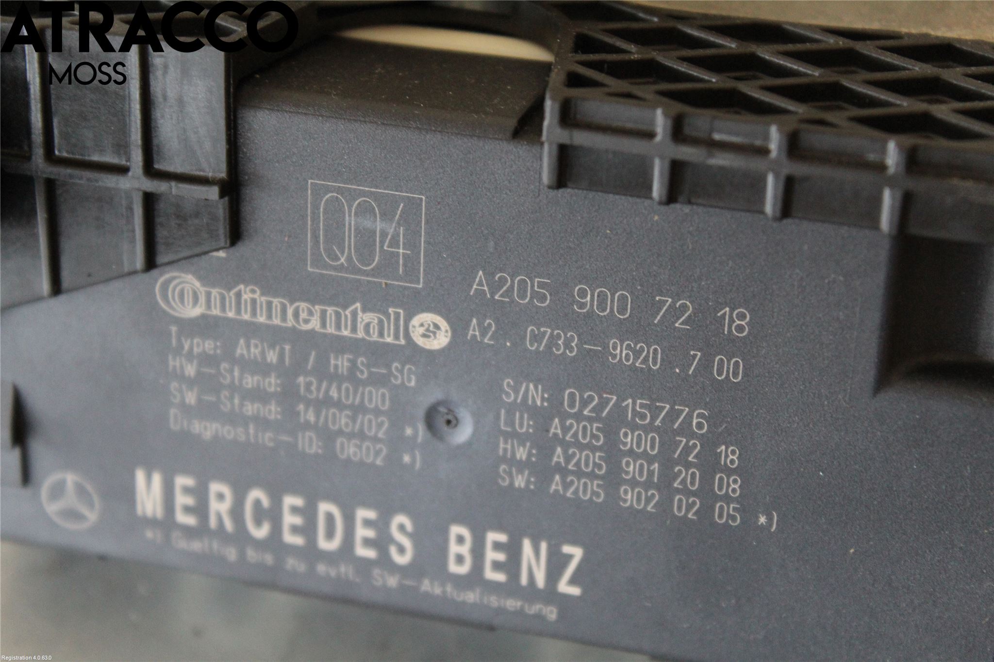 Mercedes-Benz MB C-KLASS (W205) 14-21 Styrenhet Baklucka