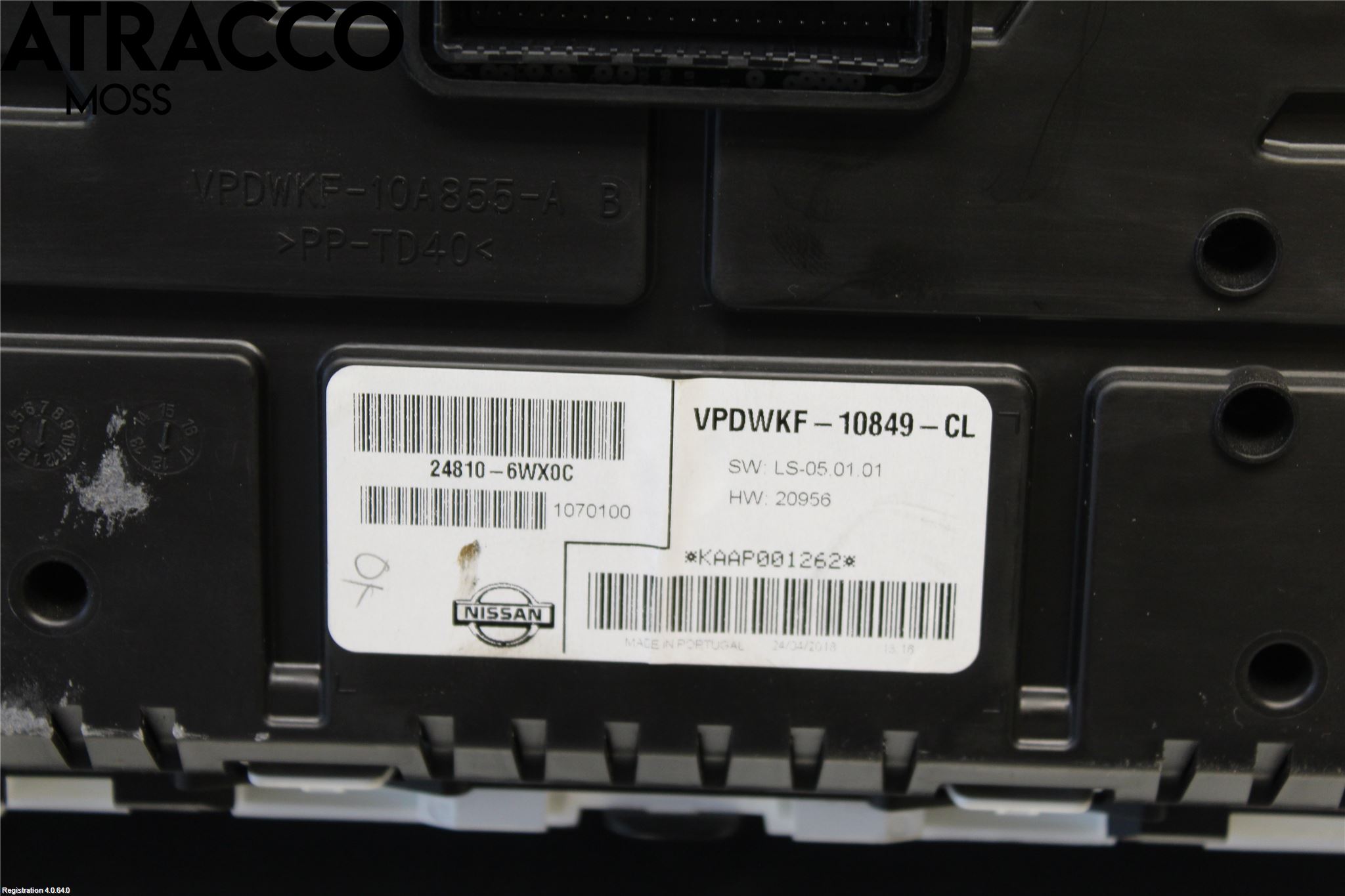 Nissan E-NV200/EVALIA Instrument Komb