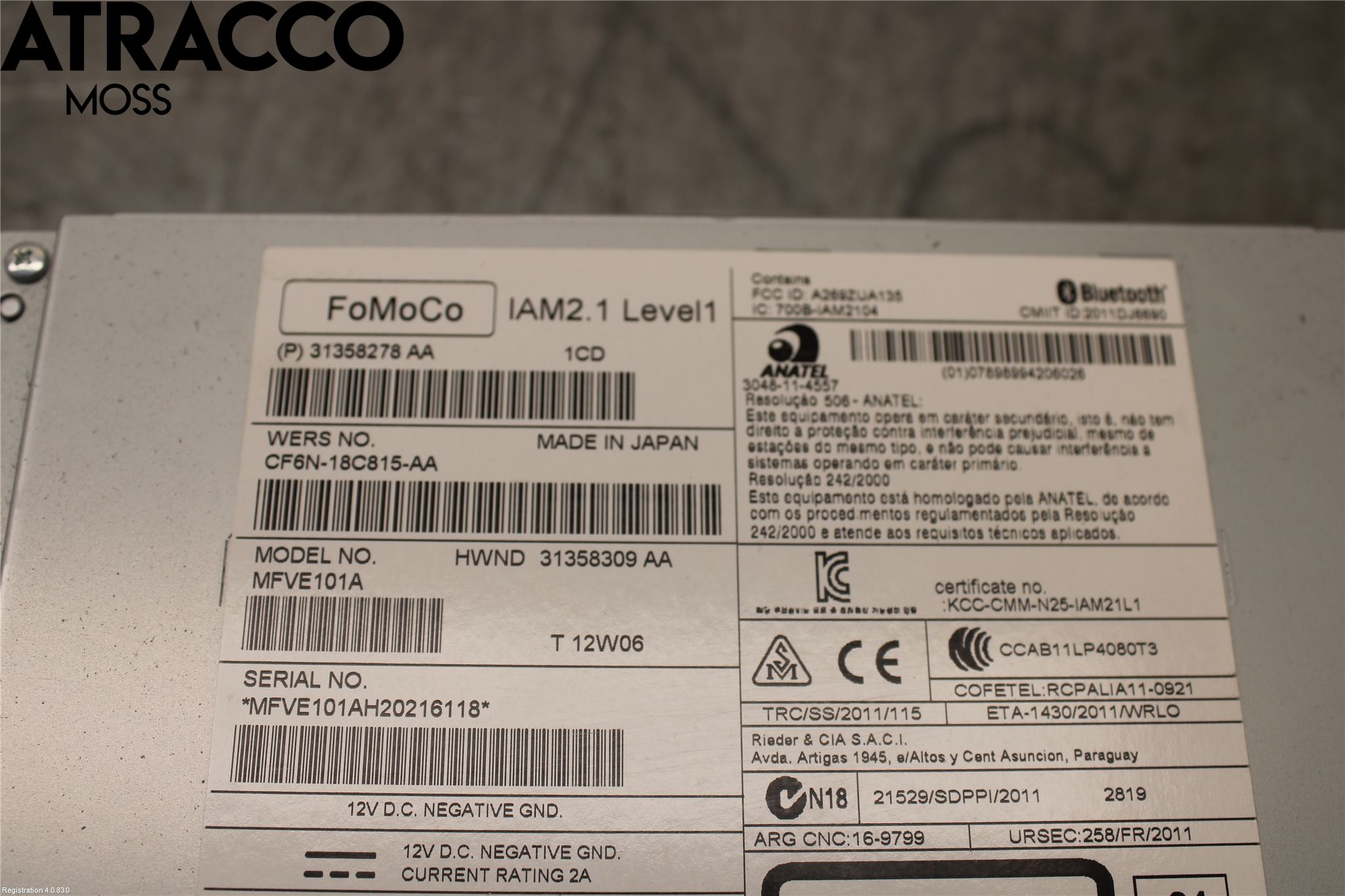 Volvo V60 11-13 Cd Radio - Multimediapanel