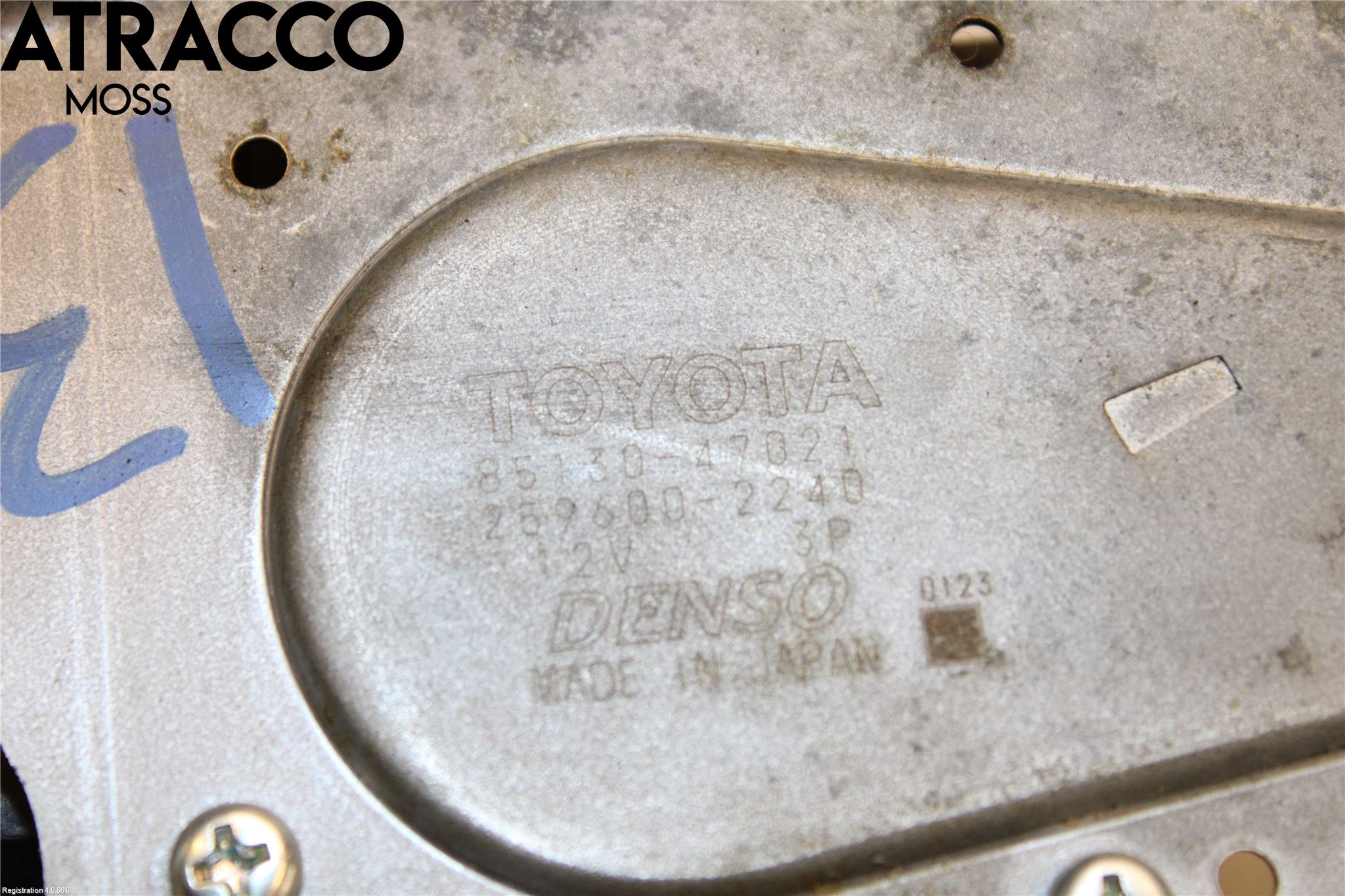 Toyota PRIUS ZVW30 09-20 Torkarmotor Baklucka