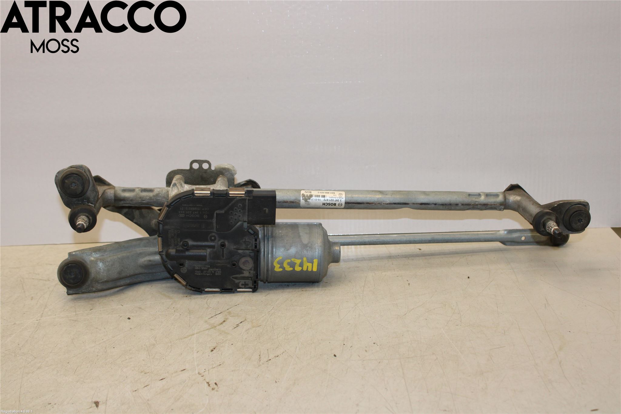 Volkswagen VW GOLF / E-GOLF VII 13-20 Torkarmotor Vindruta