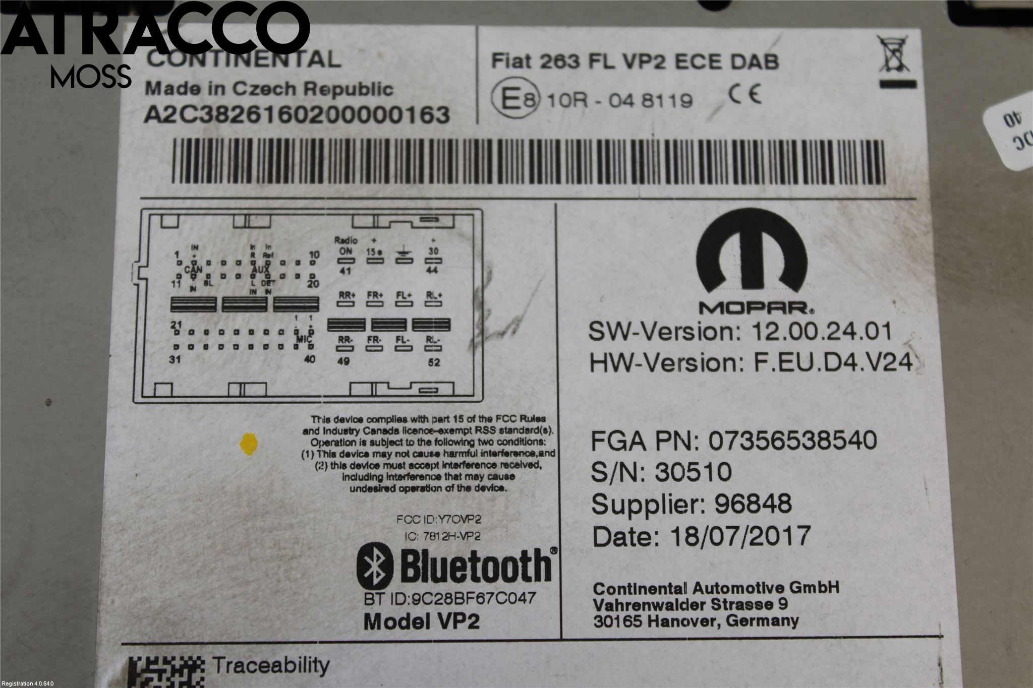 Fiat DOBLO CARGO Radio