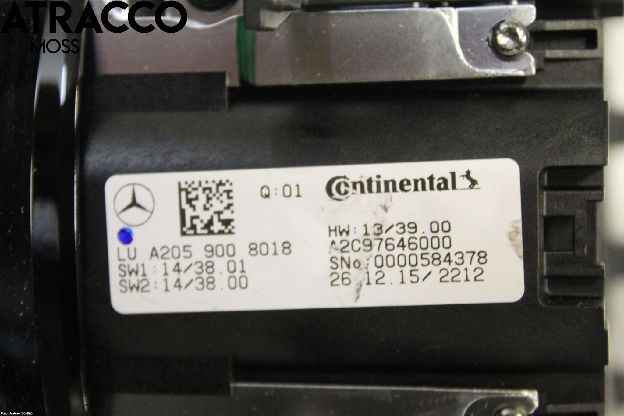 Mercedes-Benz MB C-KLASS (W205) 14-21 Strömställare Multifunktion