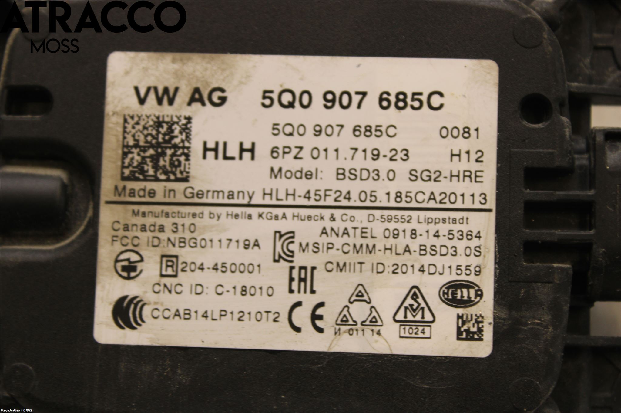 Volkswagen VW GOLF / E-GOLF VII 13-20 Sensor Aktivt Kollisionsskydd