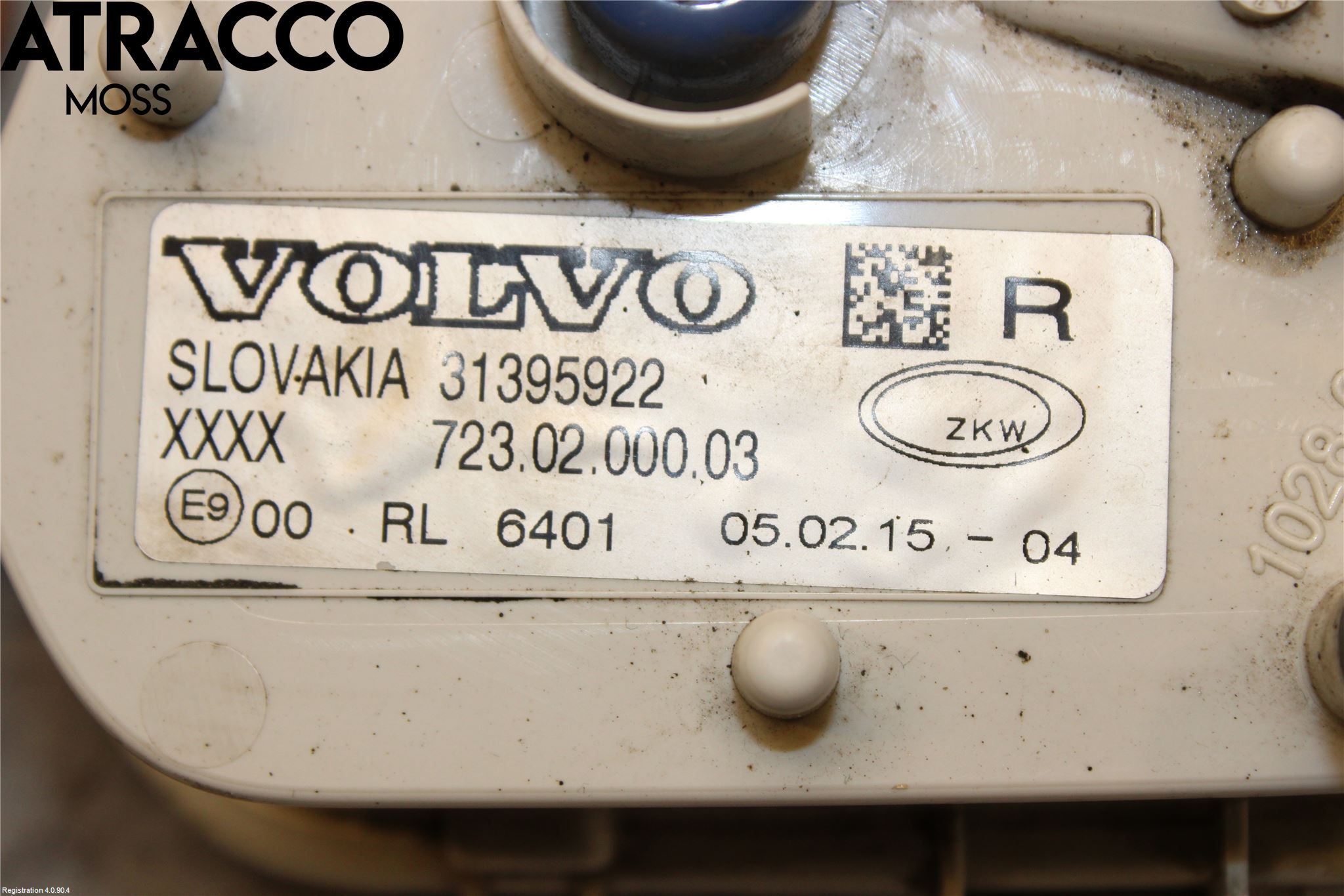 Volvo V40 12-19 Dimljus-Varselljus Fram