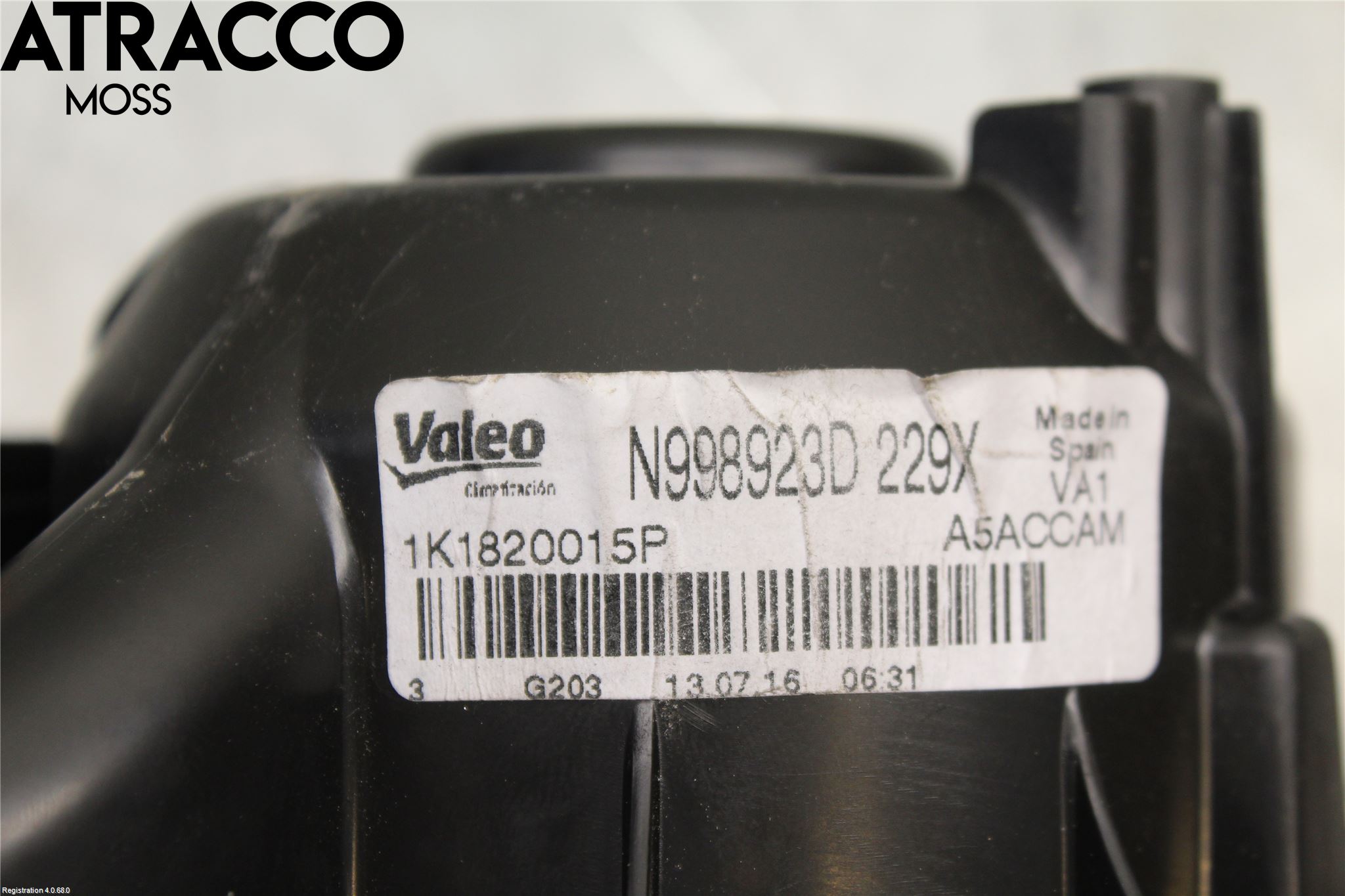 Volkswagen VW TOURAN 10-15 Ac Värmefläkt