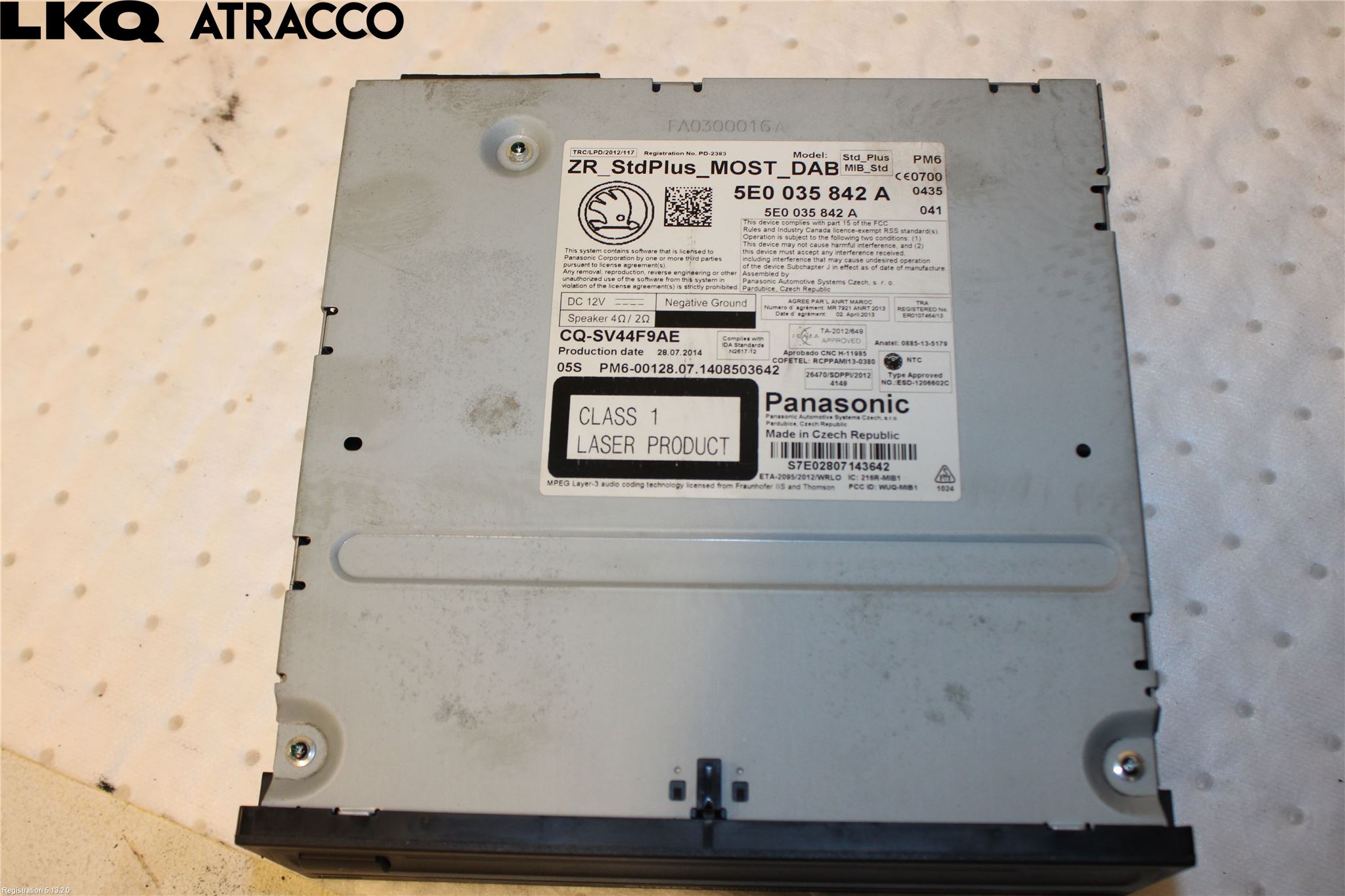 Skoda OCTAVIA (5E) 13-20 Cd Radio - Multimediapanel