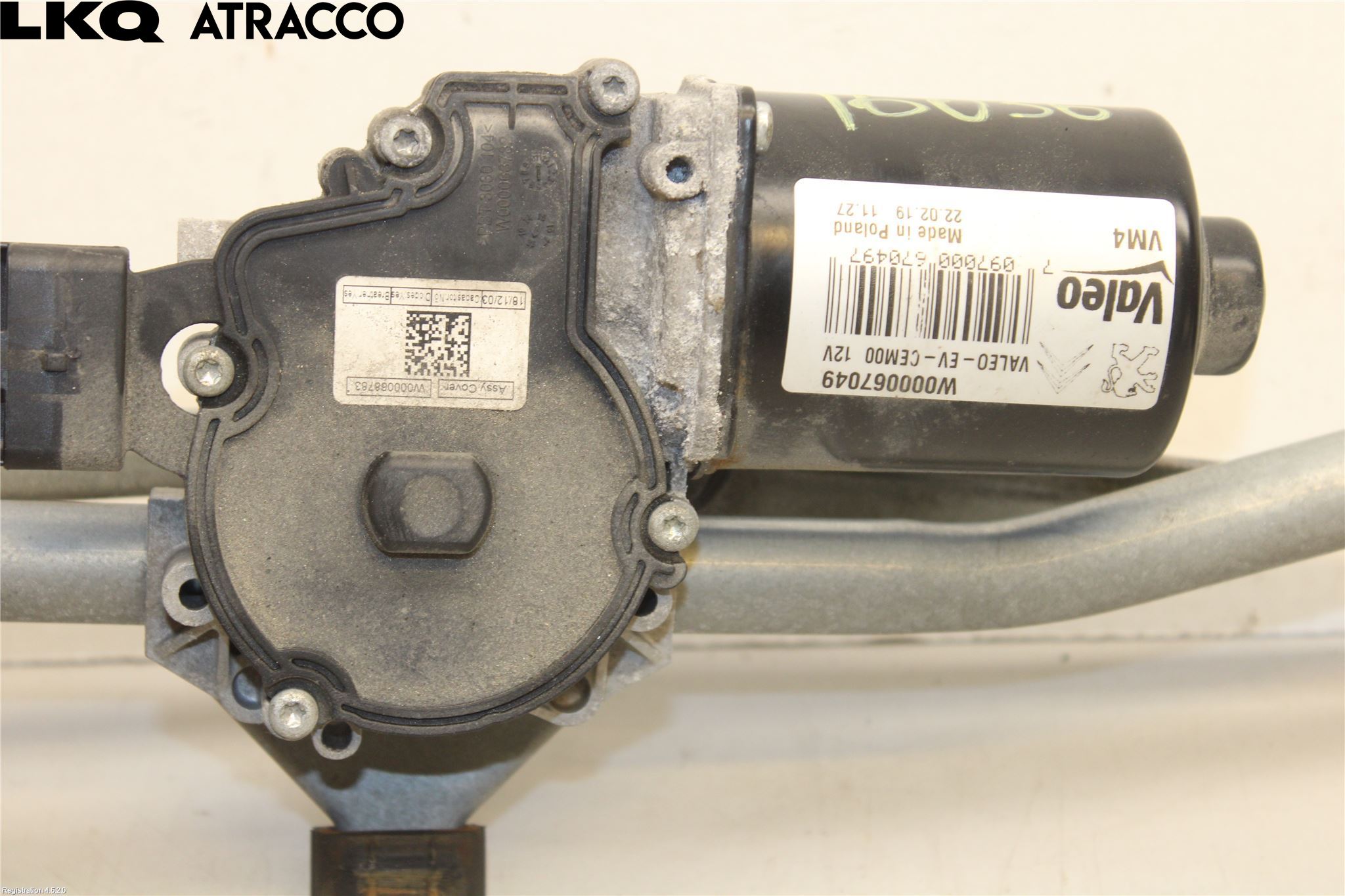 Toyota PROACE II 16- Torkarmotor Vindruta