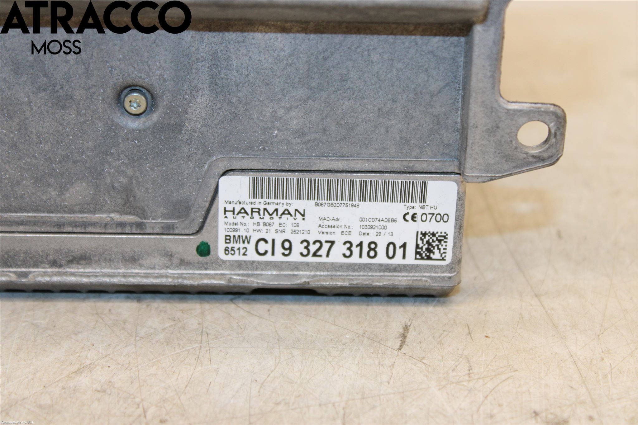 BMW 3 GT F34 13-19 Cd Radio - Multimediapanel