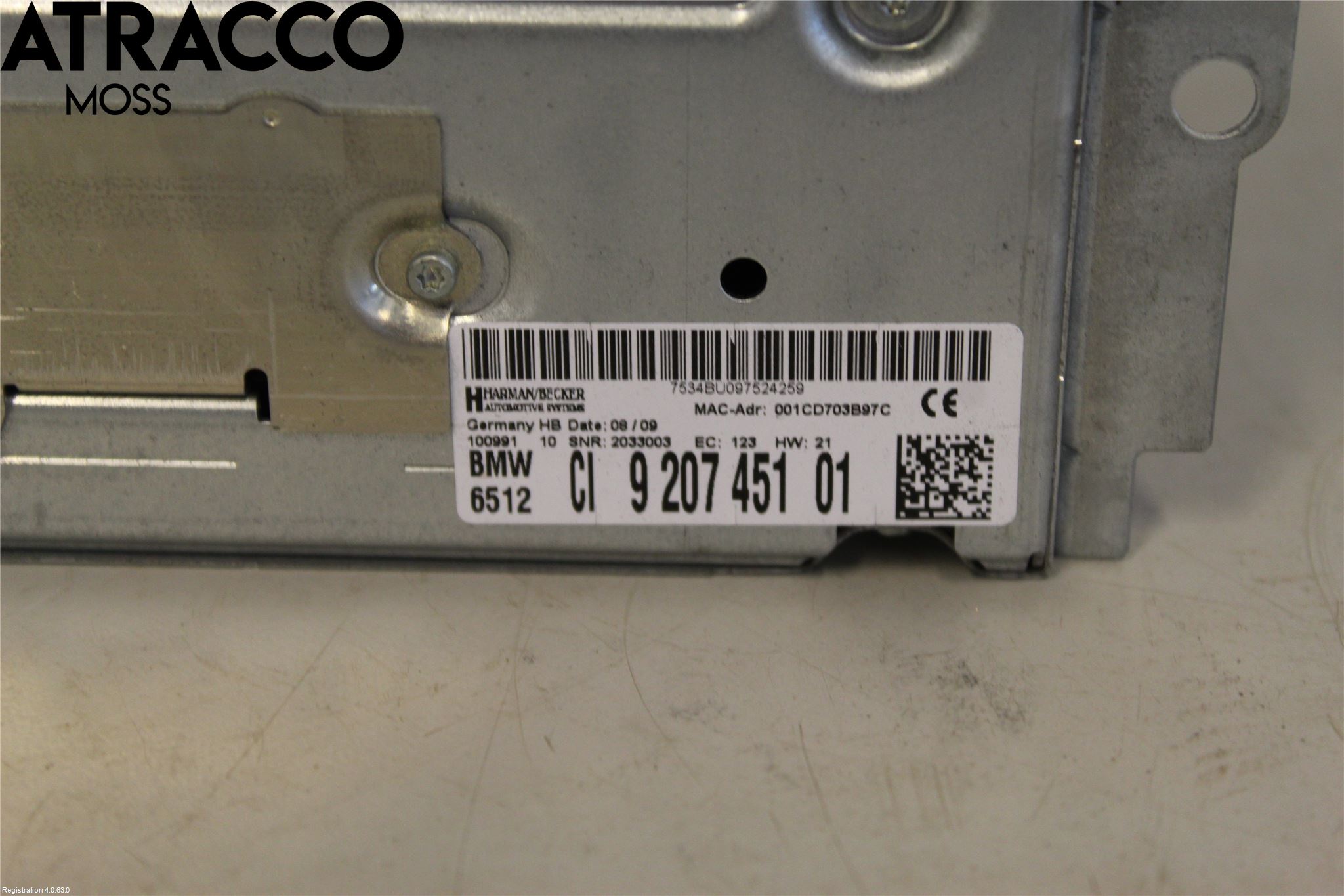 BMW 7 F01/02/03/04 09-15 Cd Radio - Multimediapanel
