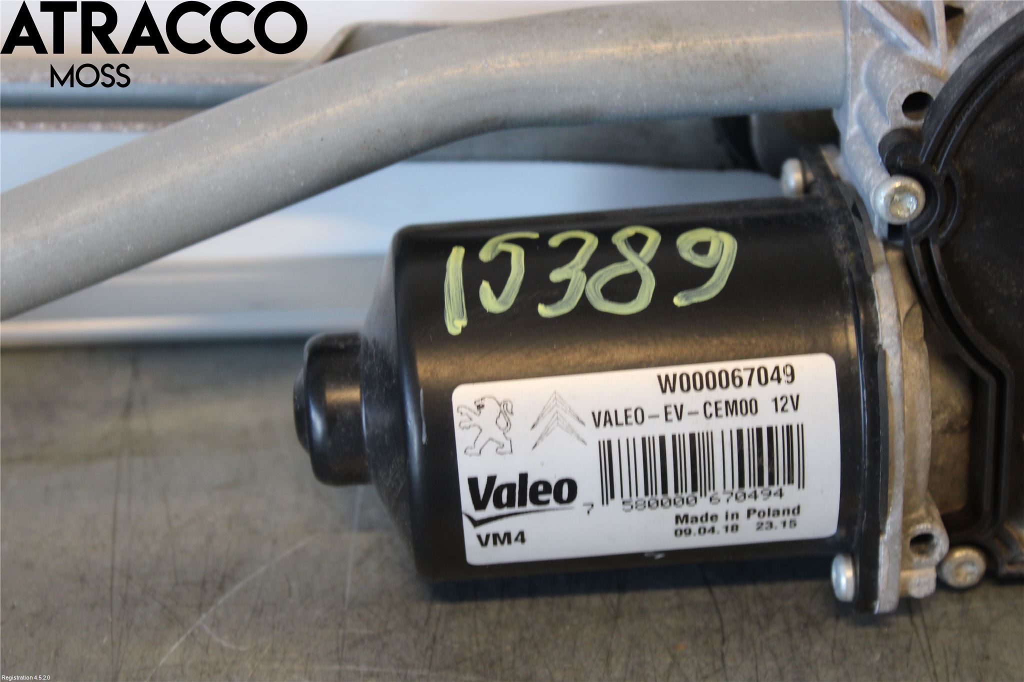 Toyota PROACE II 16- Torkarmotor Vindruta