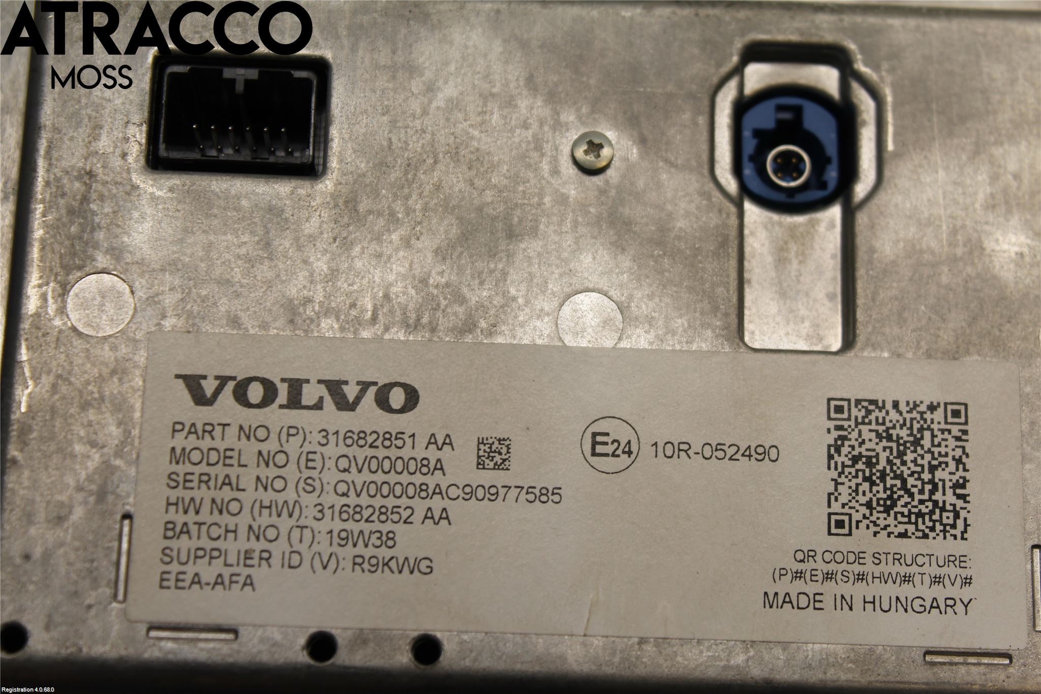 Volvo V90 17->> Multifunktionsdisplay