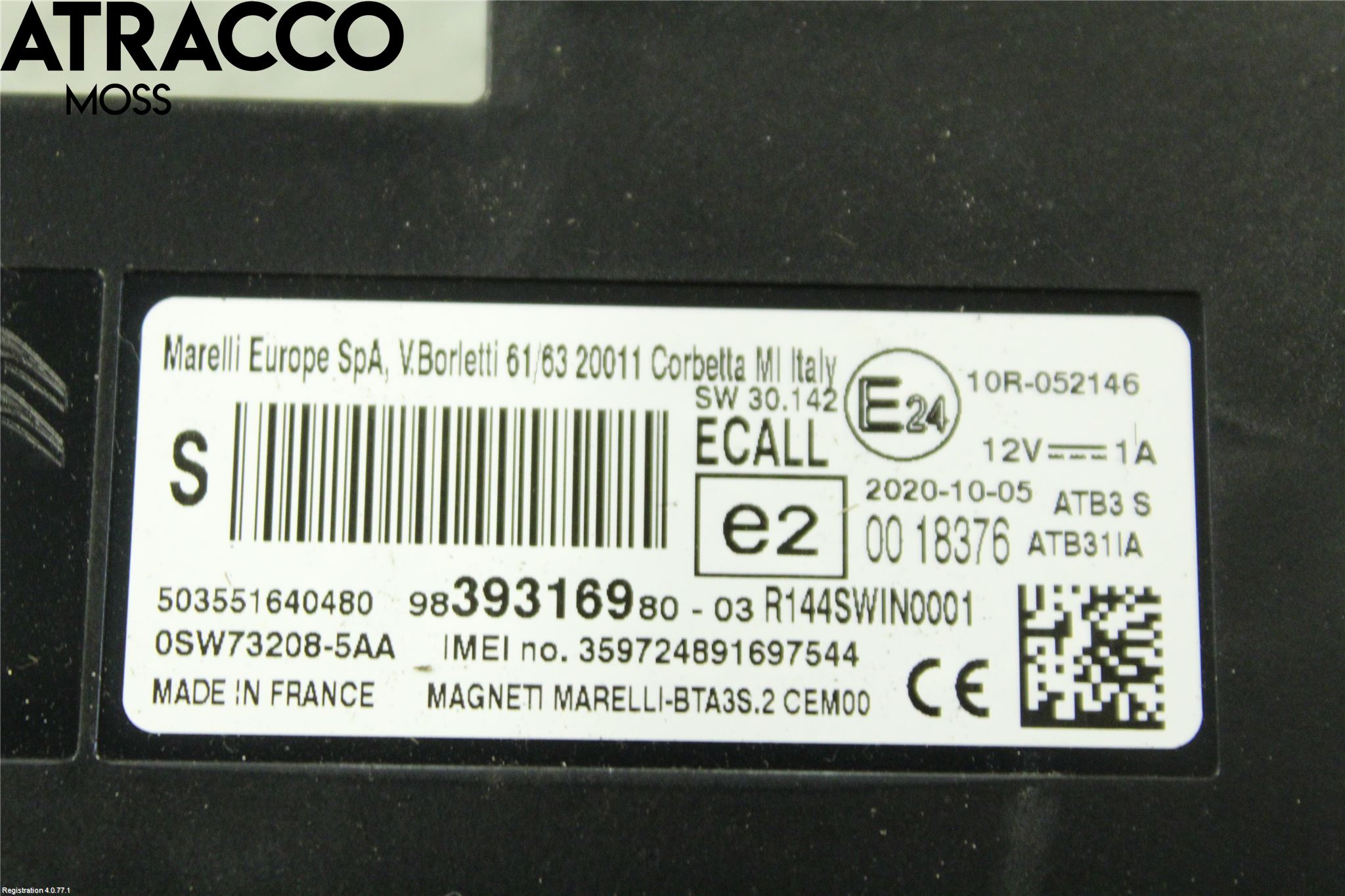 Peugeot 2008/E-2008 20- Styrenhet Övrigt