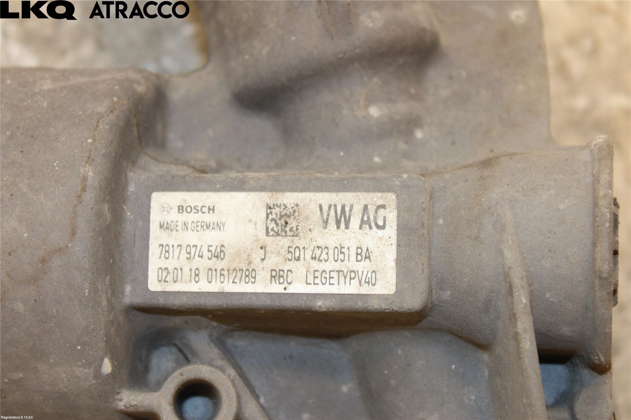 Volkswagen VW GOLF / E-GOLF VII 13-20 Styrväxel Servo -Snäcka
