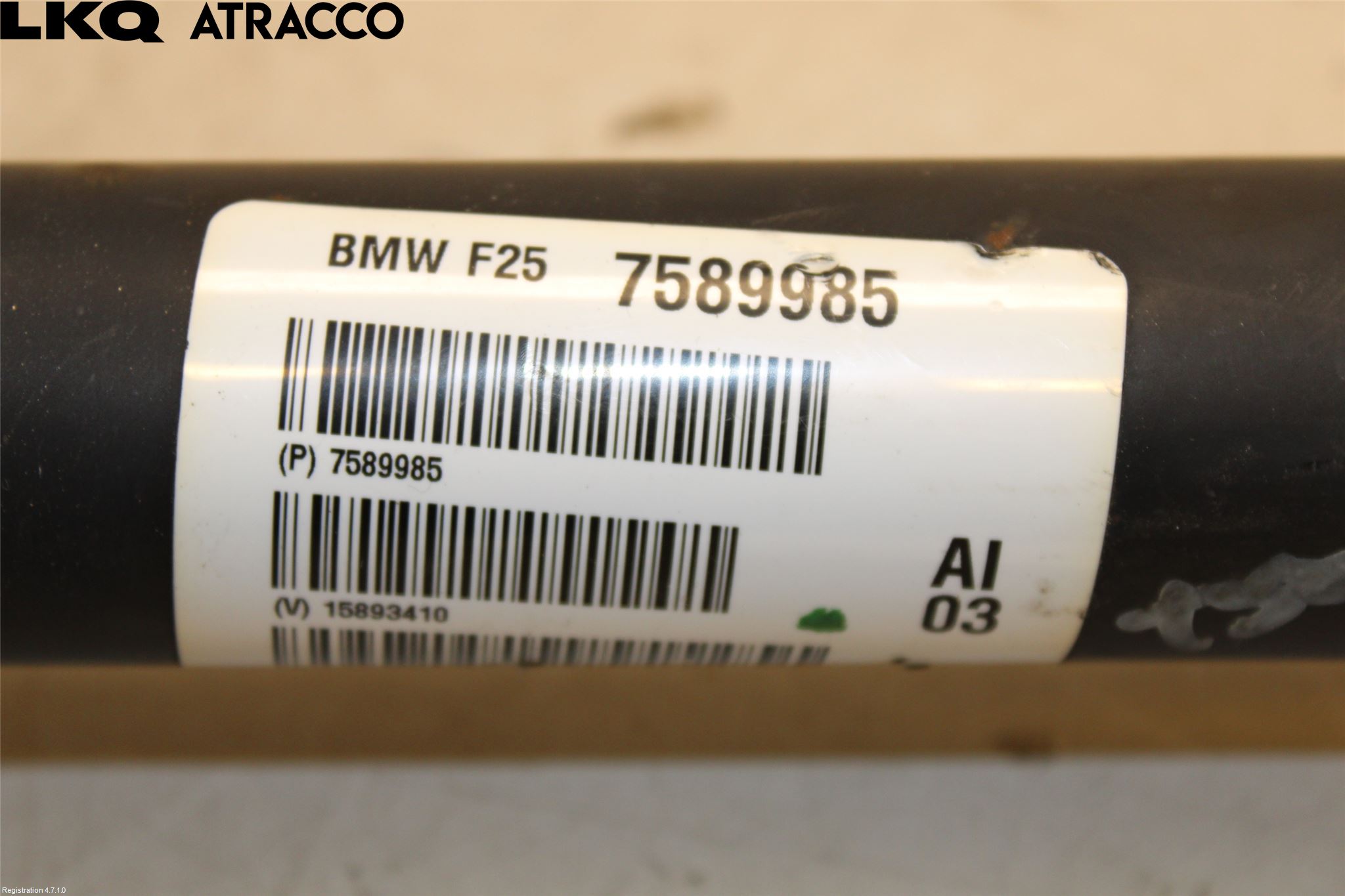 BMW X3 F25 10-17 Mellanaxel Främre 4Wd