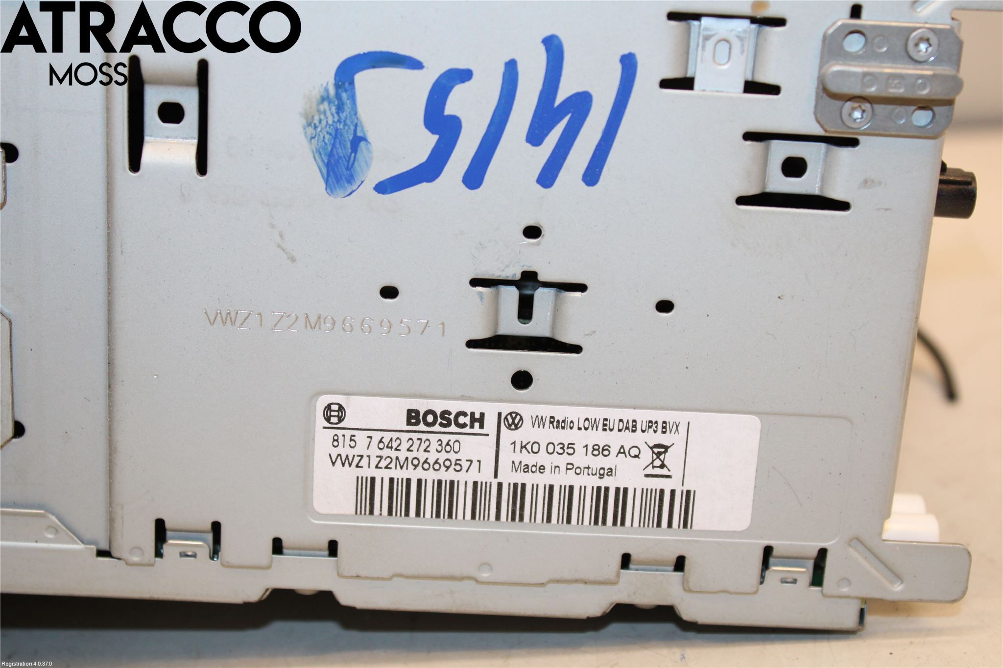 Volkswagen VW GOLF VI 09-13 Cd Radio - Multimediapanel