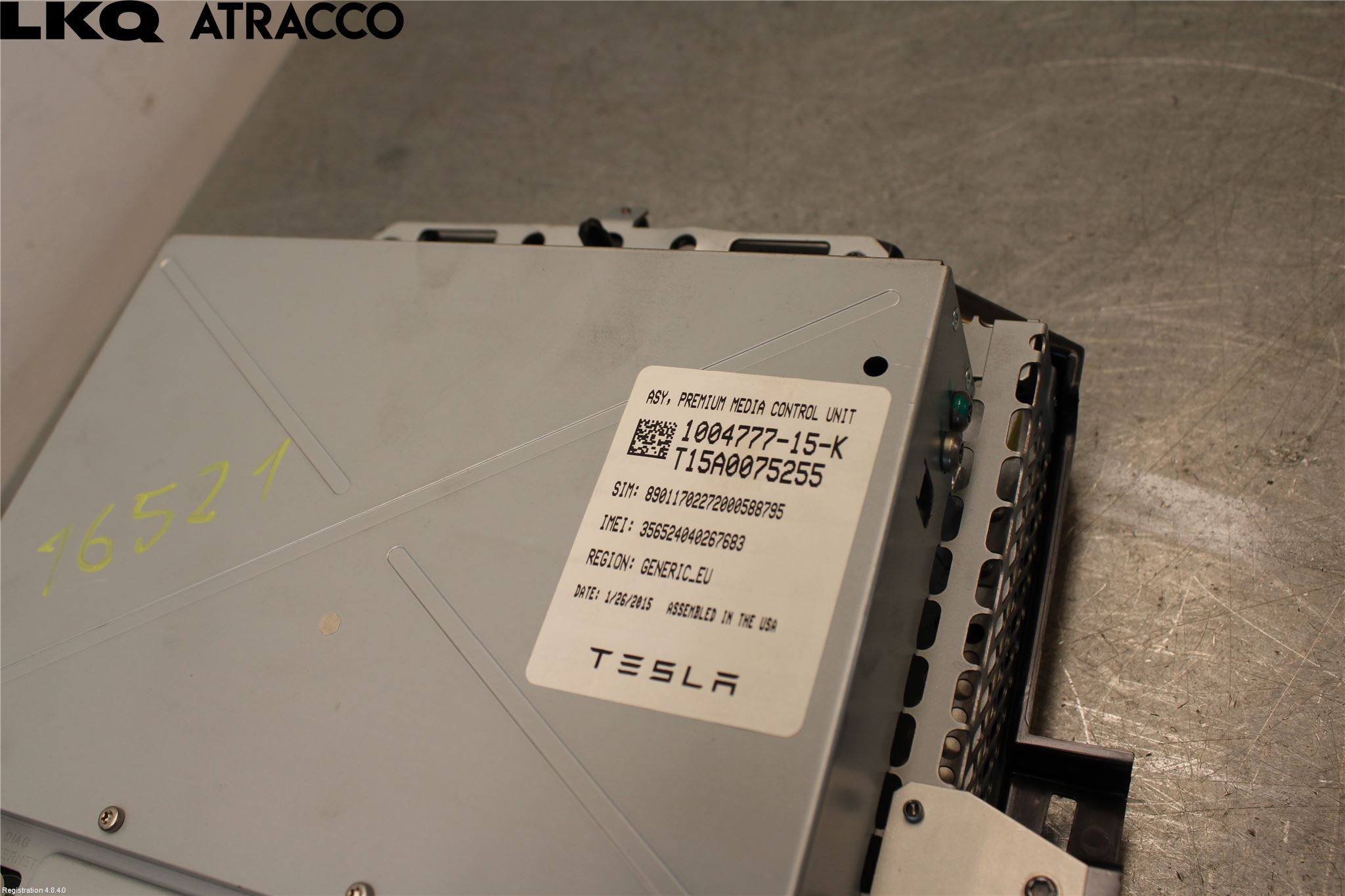 Tesla MODEL S 13- Multifunktionsdisplay