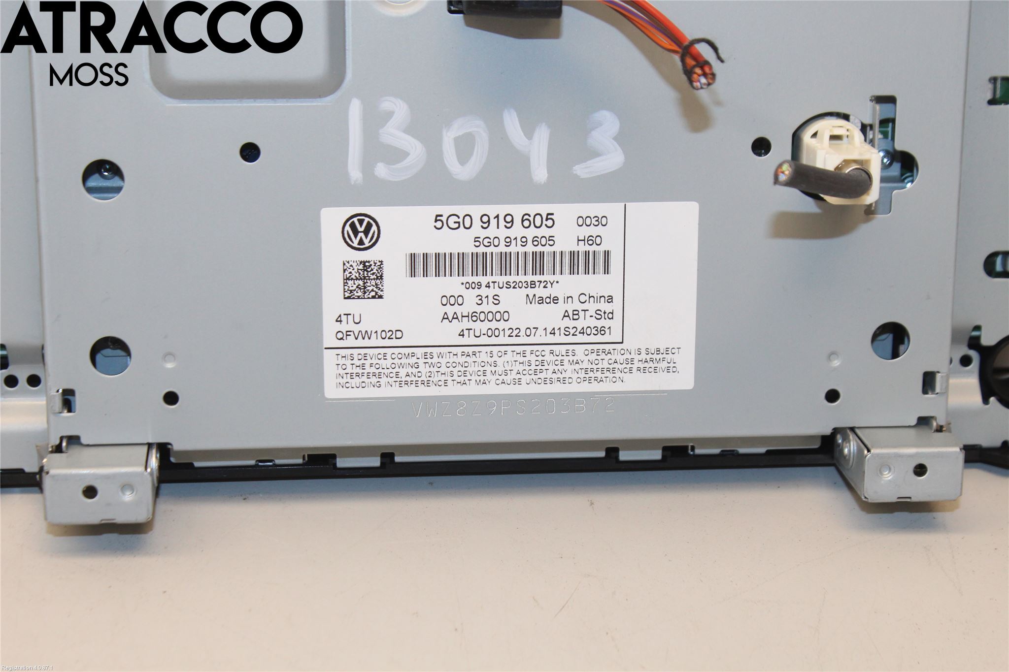 Volkswagen VW GOLF SPORTSVAN 15-20 Multifunktionsdisplay