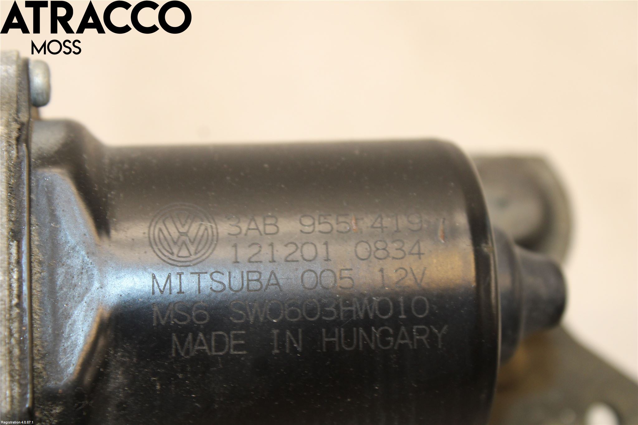 Volkswagen VW PASSAT 11-14 Torkarmotor Vindruta