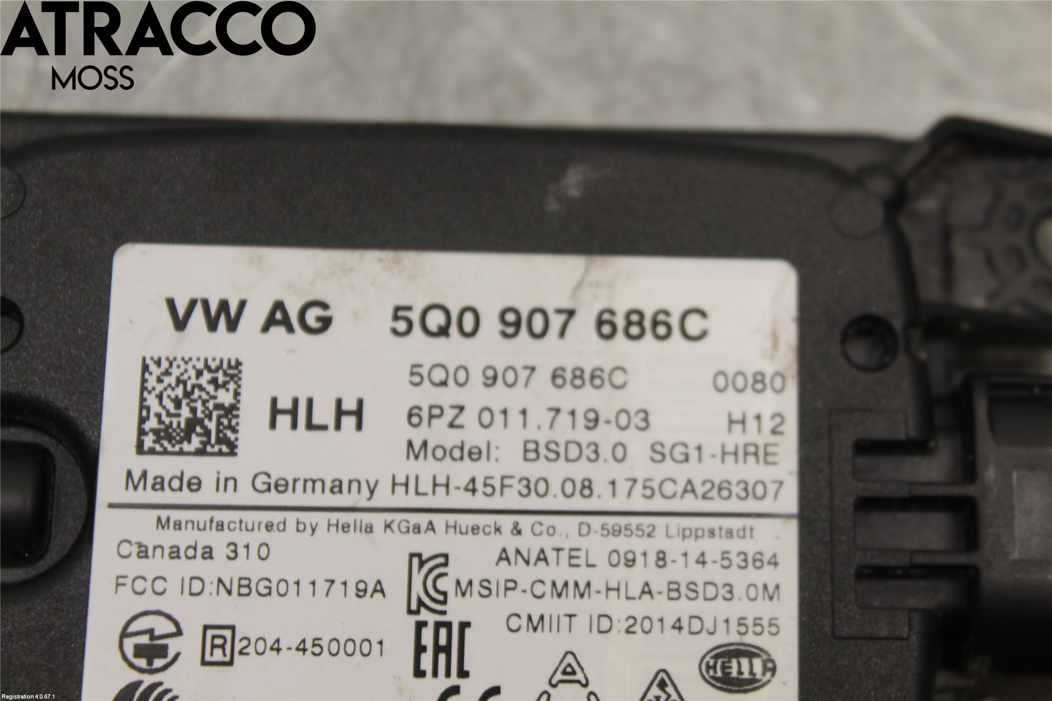 Volkswagen VW GOLF / E-GOLF VII 13-20 Styrenhet Parkeringshjälp