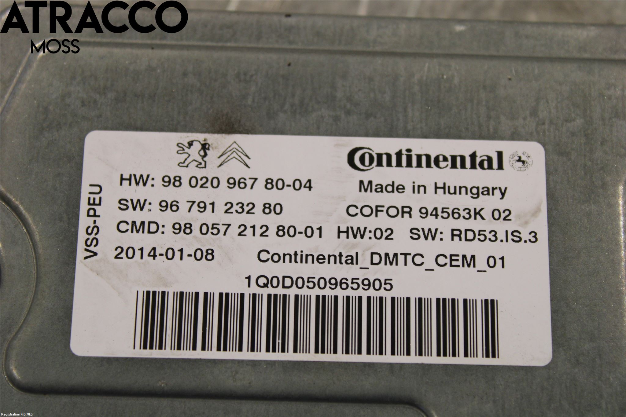 Citroen BERLINGO 08-18 Styrenhet Övrigt