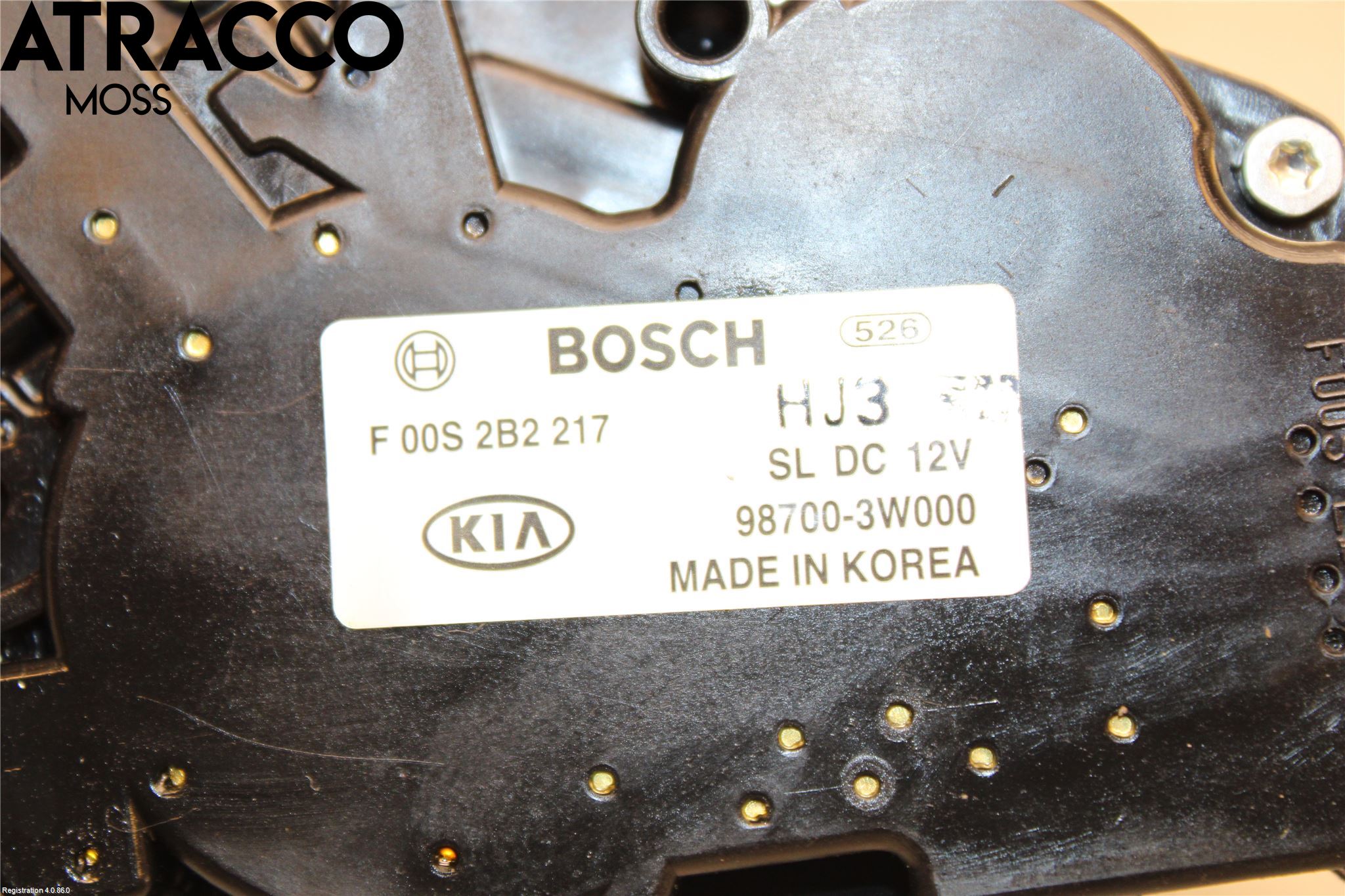 Kia SPORTAGE (SL) 11-15 Torkarmotor Baklucka