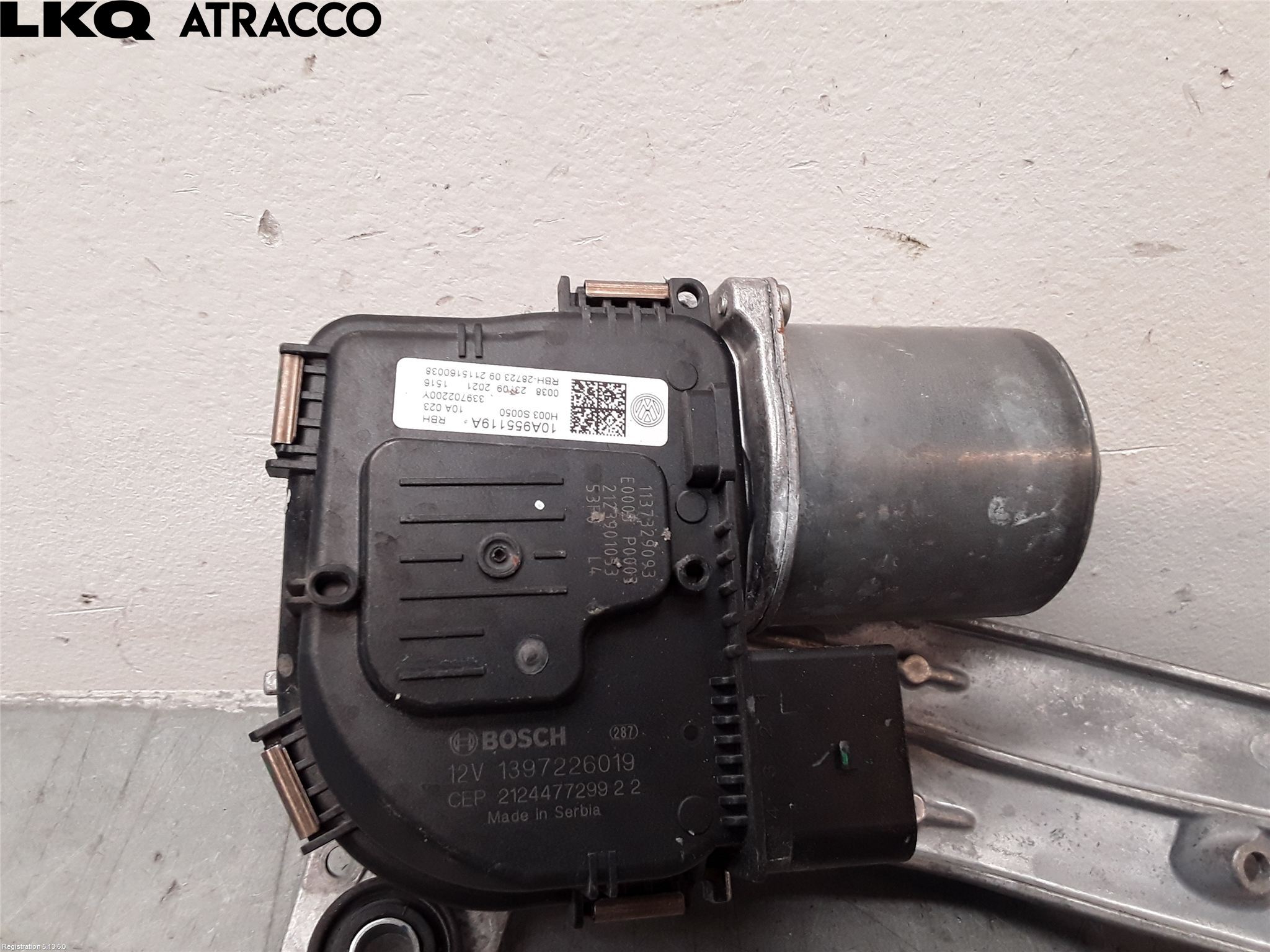 Volkswagen VW ID.3 21- Torkarmotor Vindruta