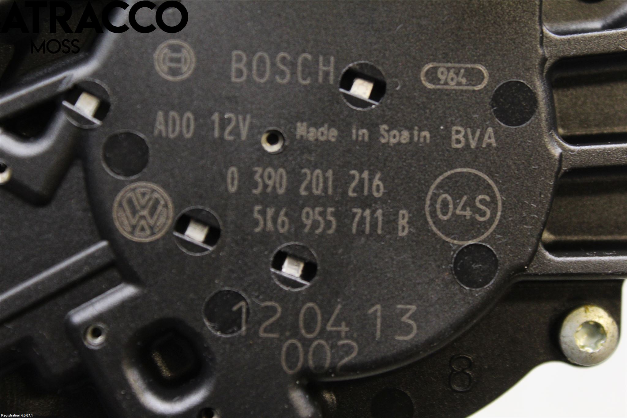 Volkswagen VW GOLF VI 09-13 Torkarmotor Baklucka