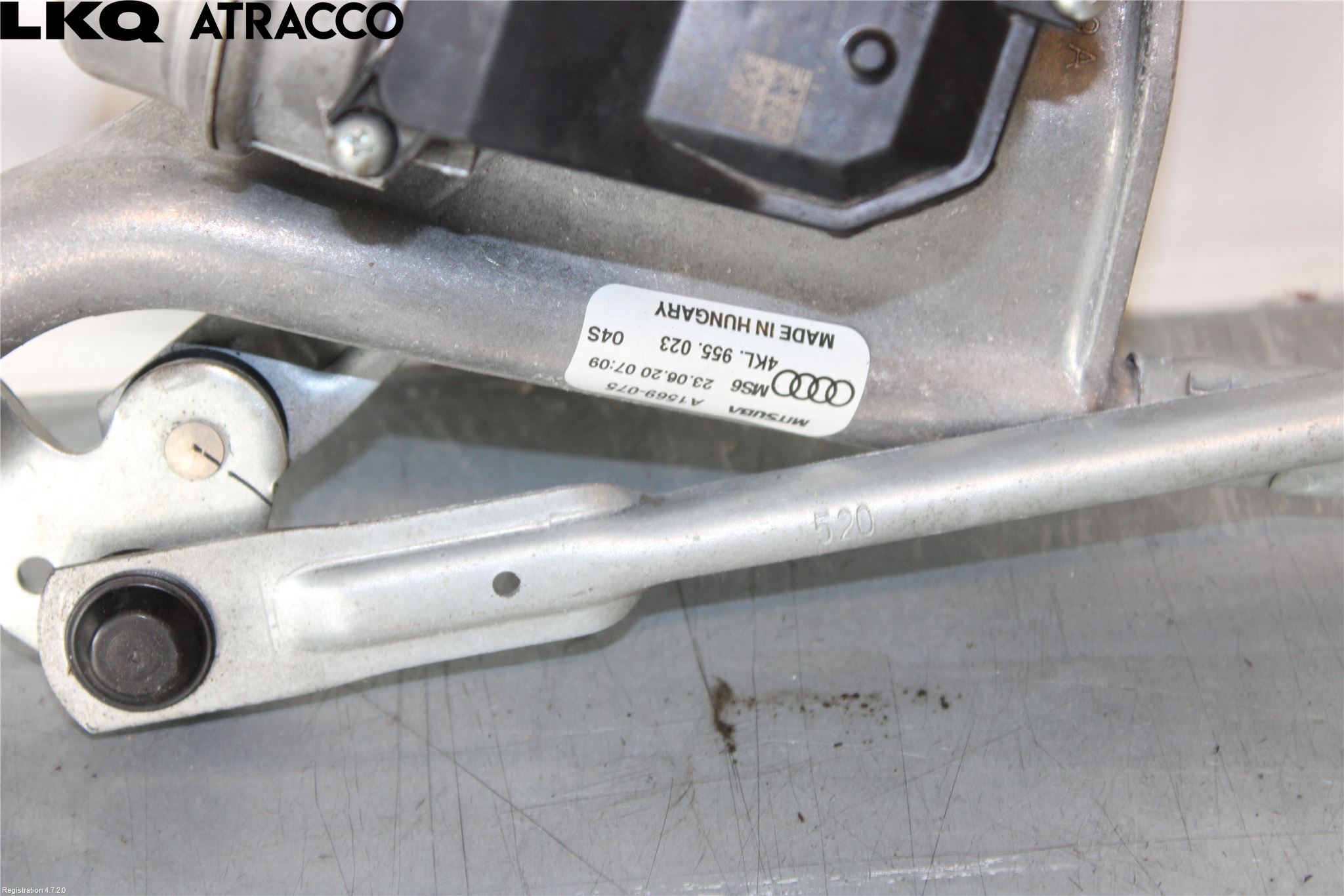 Audi E-TRON, S GE 19- Torkarmotor Vindruta