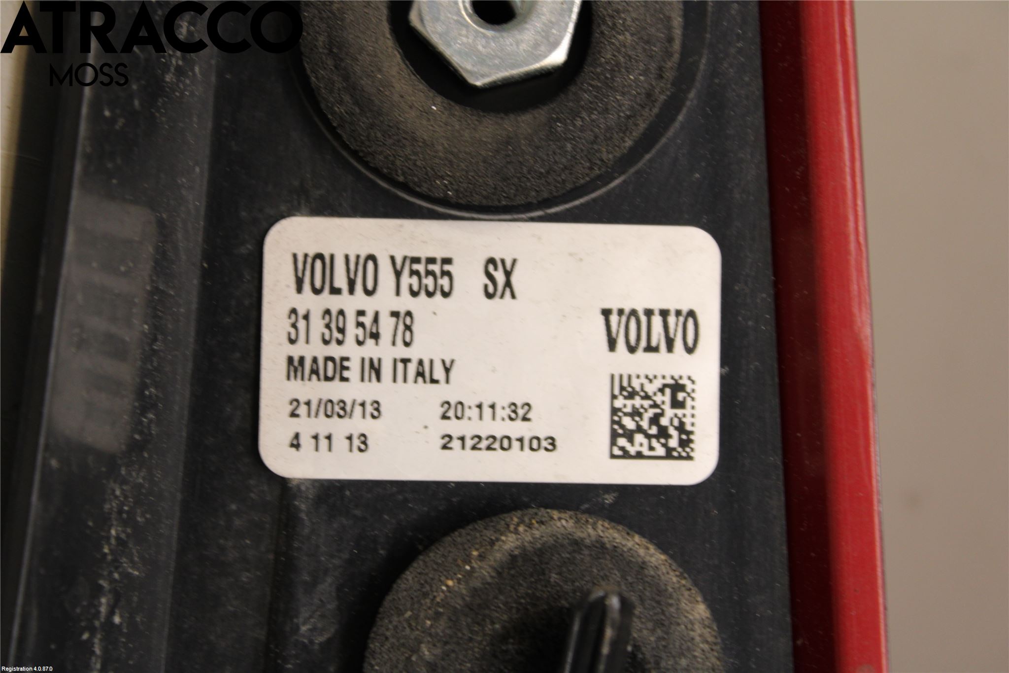 Volvo V40 12-19 Bakljus Vänster