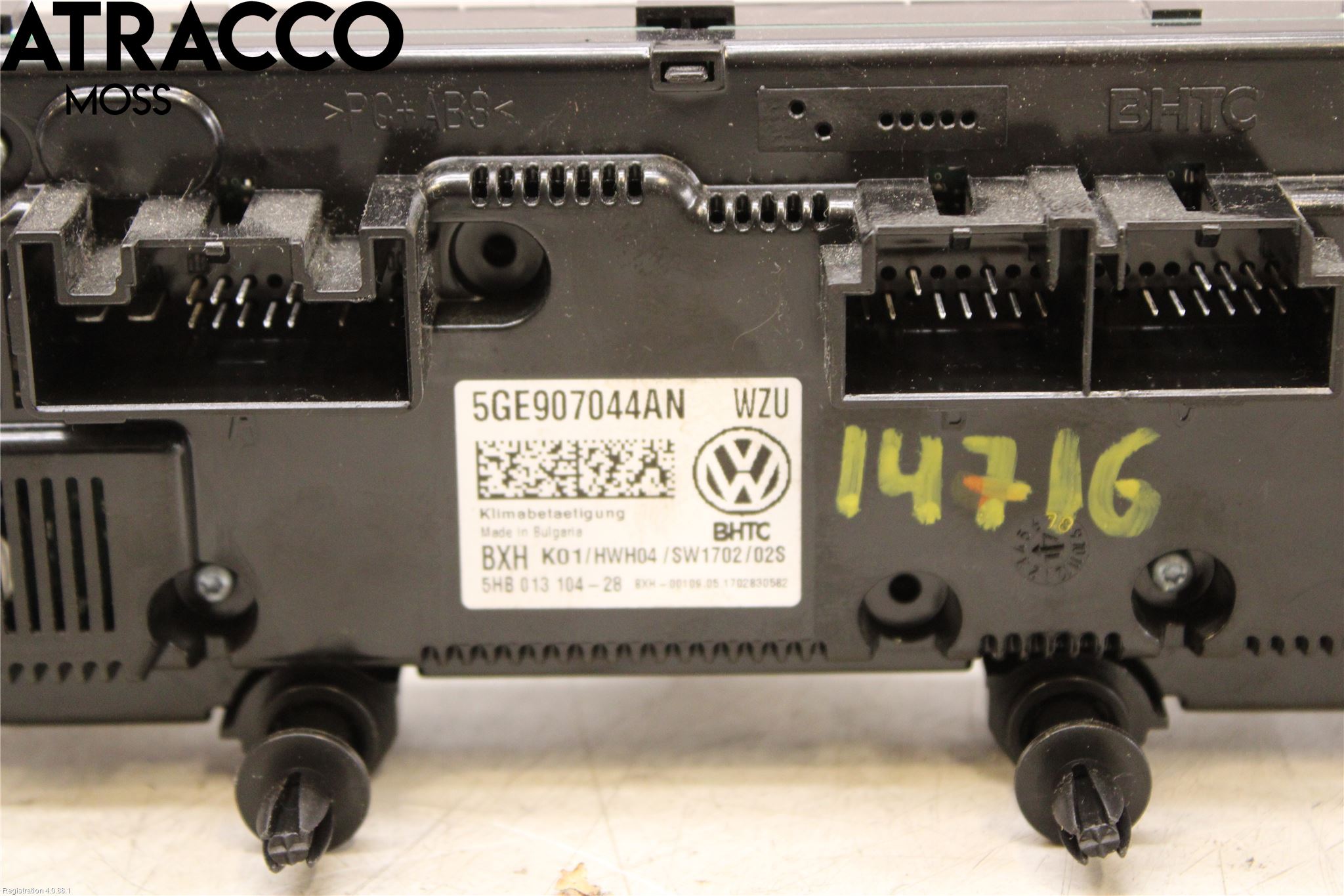 Volkswagen VW GOLF / E-GOLF VII 13-20 Ac Styrenhet Ac Manöveren