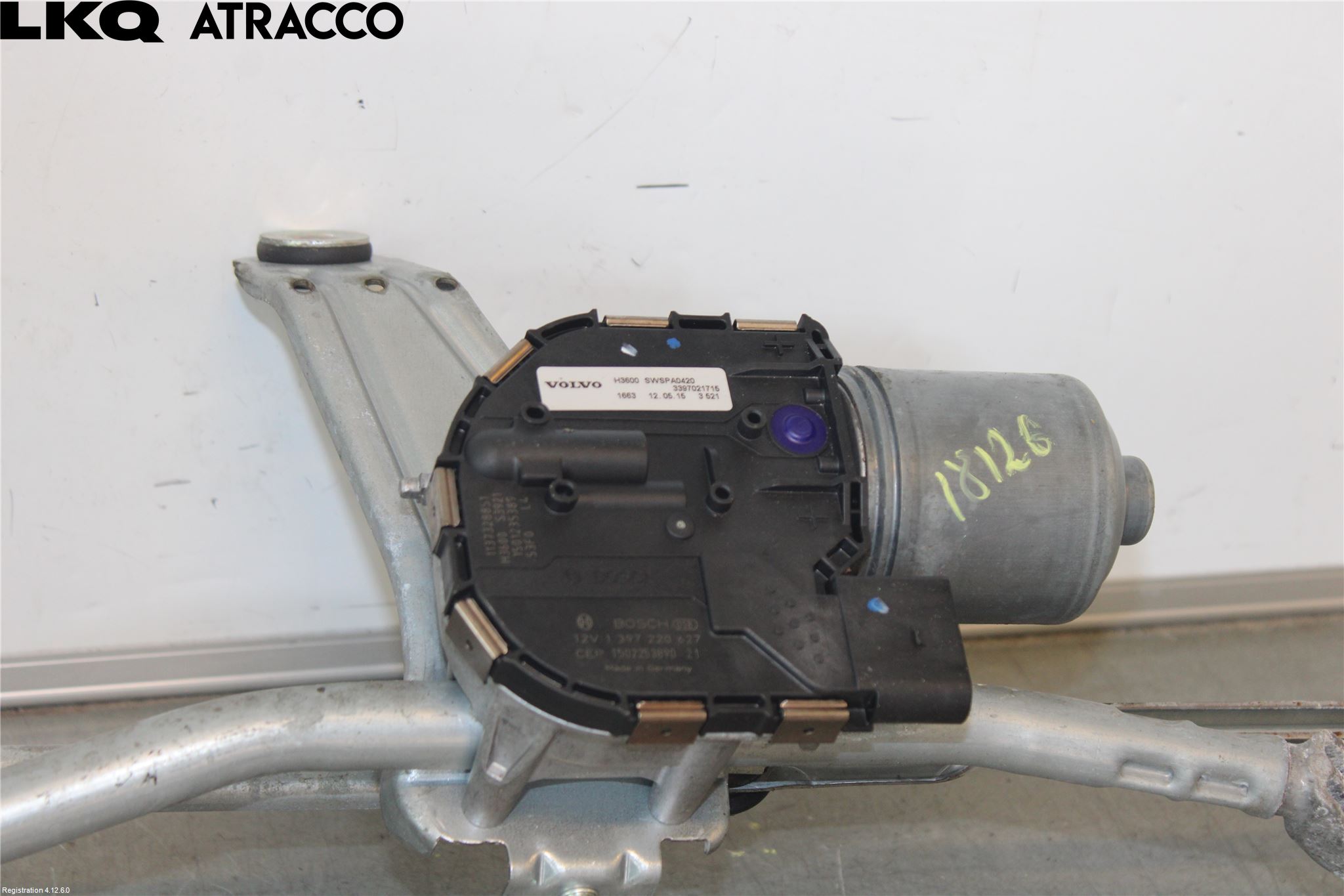 Volvo XC90/RECHARGE 16- Torkarmotor Vindruta