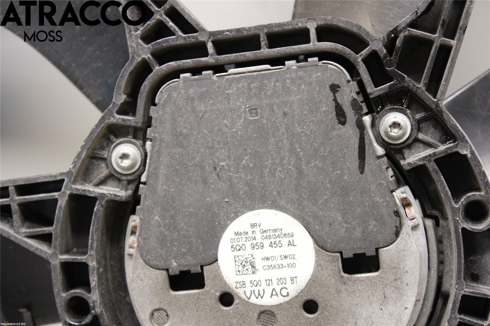 Audi A3/S3 8V 13-20 Kylfläkt El
